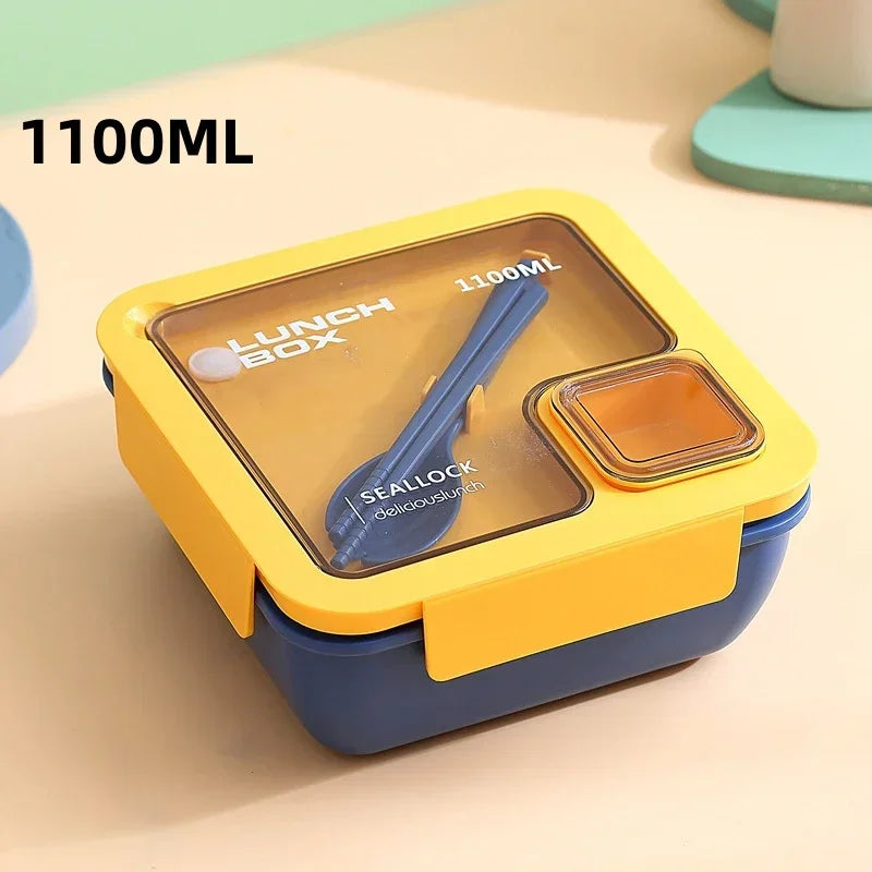 Bento Box 29 or 37 oz | Leak Proof Lunch Box with Cutlery, Microwave Safe