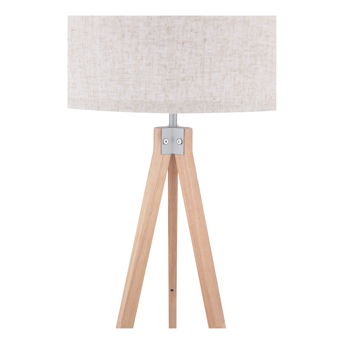 Scandi Style | Tripod Floor Lamp with Light Wood Base & Fabric Shade | Modern Design for Cozy Living Rooms 1
