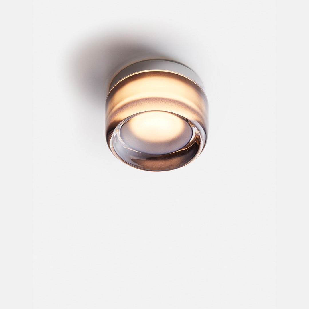 Freyza - Moderne genoppte Glas-Wandleuchte - 30 cm strukturierte Zylinder-Wandlampe - E27 Metallfassung für Flur & Schlafzimmer