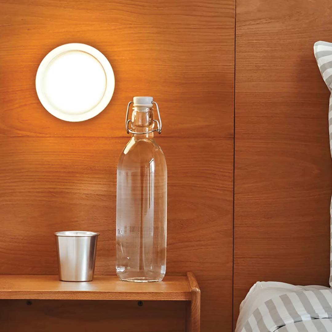 Freyza - Modern Dimpled Glass Wall Sconce - 30cm Textured Cylinder Wall Lamp - E27 Metal Fixture for Hallway & Bedroom