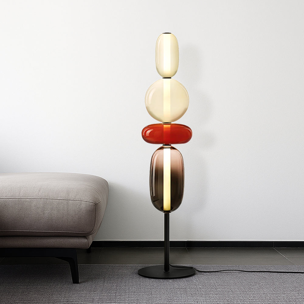 Freyza - Sculptura | Elegant Modern Resin Standing Floor Lamp for Living Room