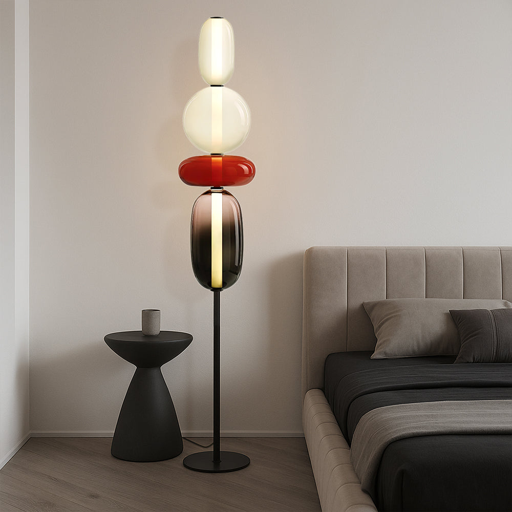 Freyza - Sculptura | Elegant Modern Resin Standing Floor Lamp for Living Room