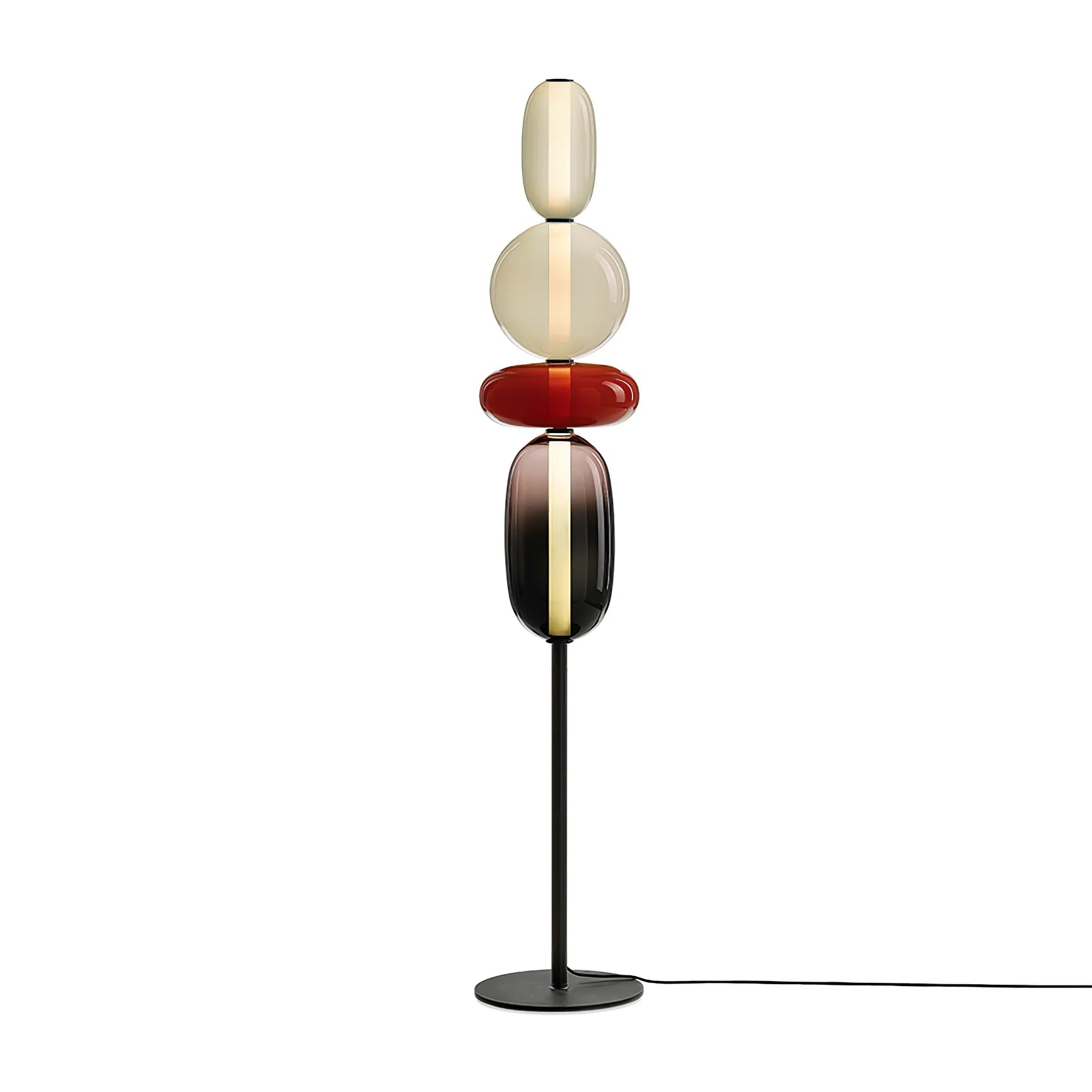 Freyza - Sculptura | Elegant Modern Resin Standing Floor Lamp for Living Room