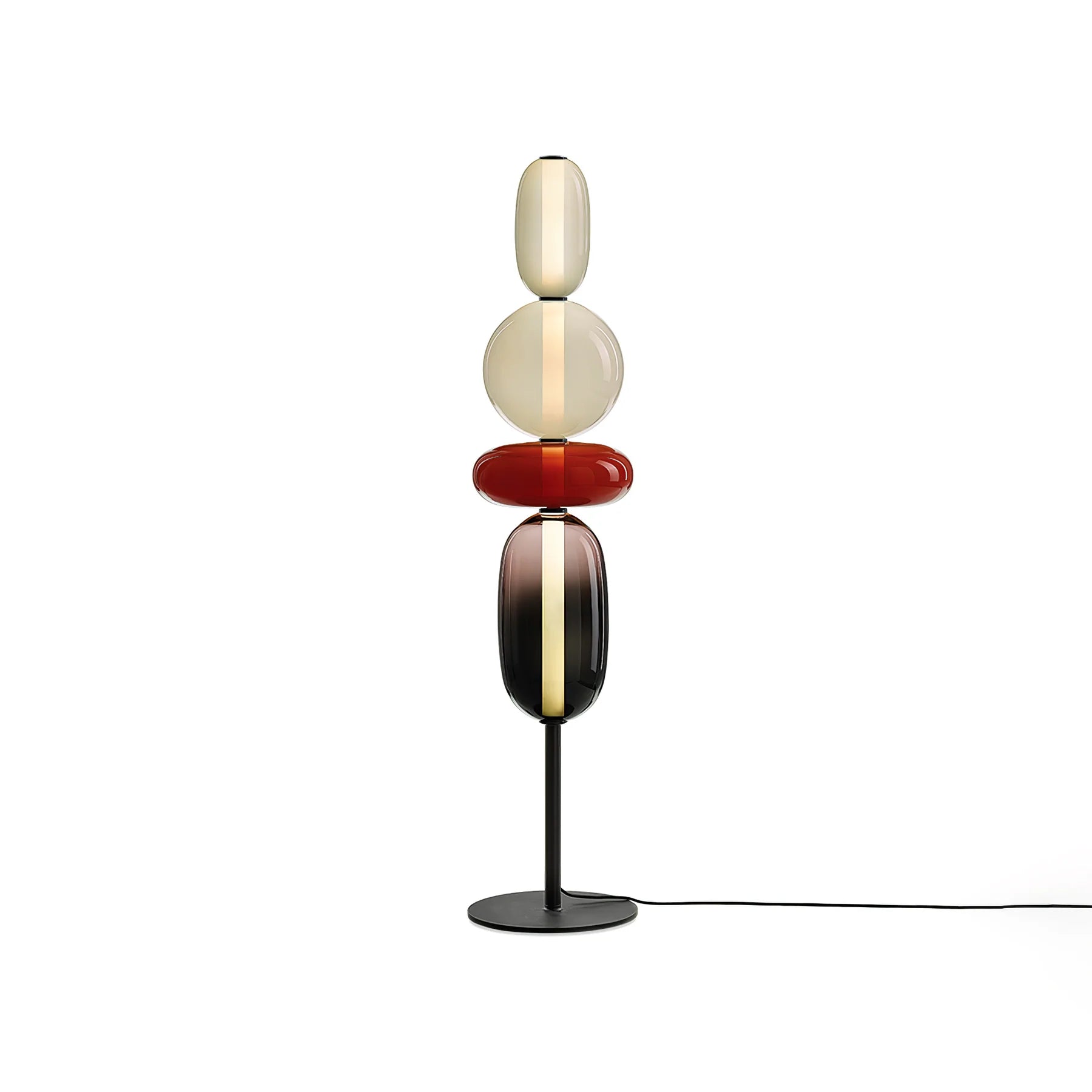 Freyza - Sculptura | Elegant Modern Resin Standing Floor Lamp for Living Room