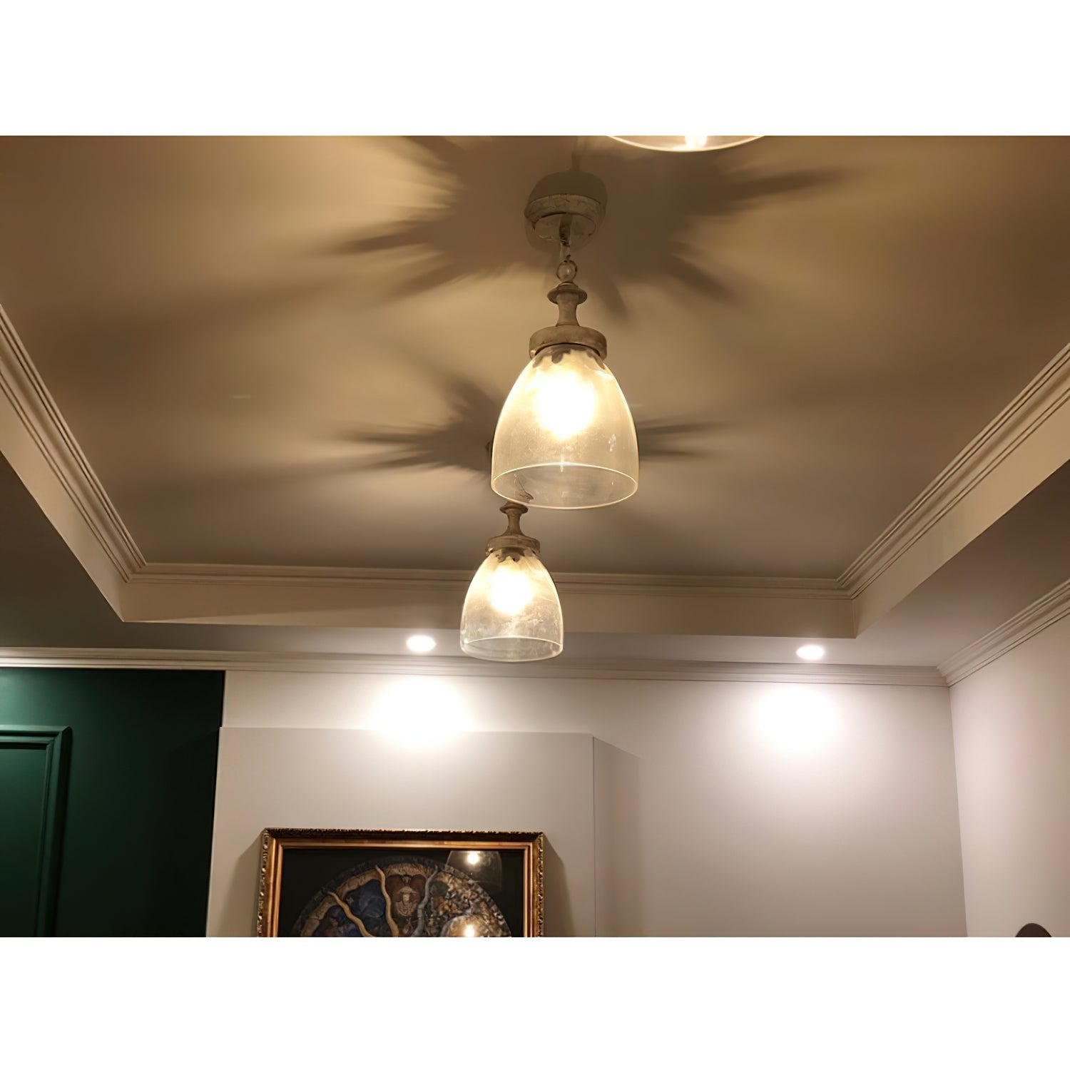 Freyza | Nyrinaris Vintage Glass Glass Pendant Light – Vintage Kitchen Dining Room
