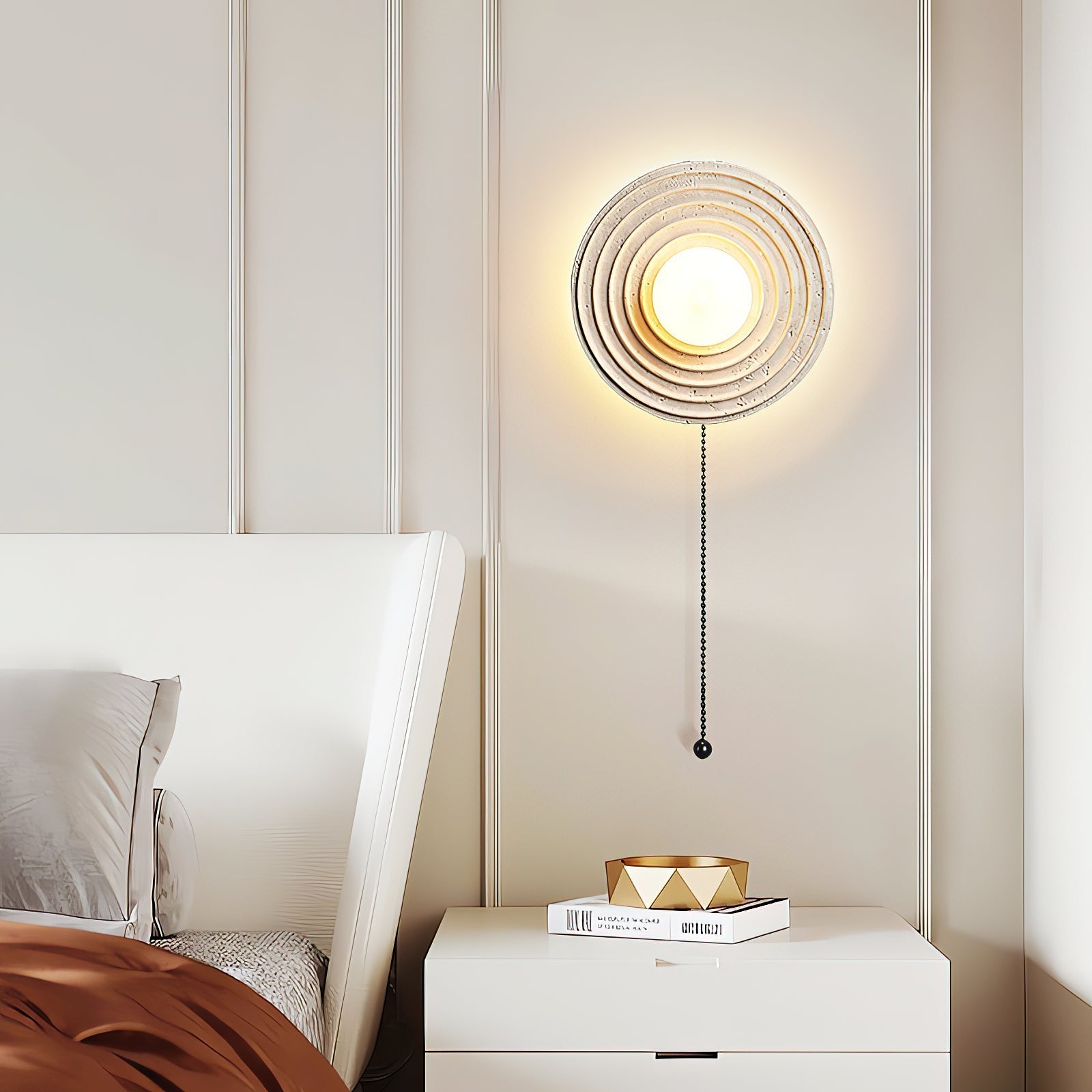 Applique murale en travertin Freyza | Ilorarae – chambre, couloir