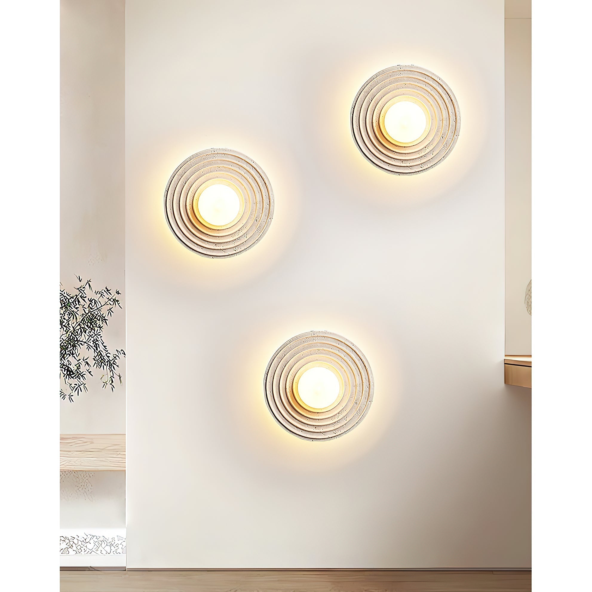 Applique murale en travertin Freyza | Ilorarae – chambre, couloir
