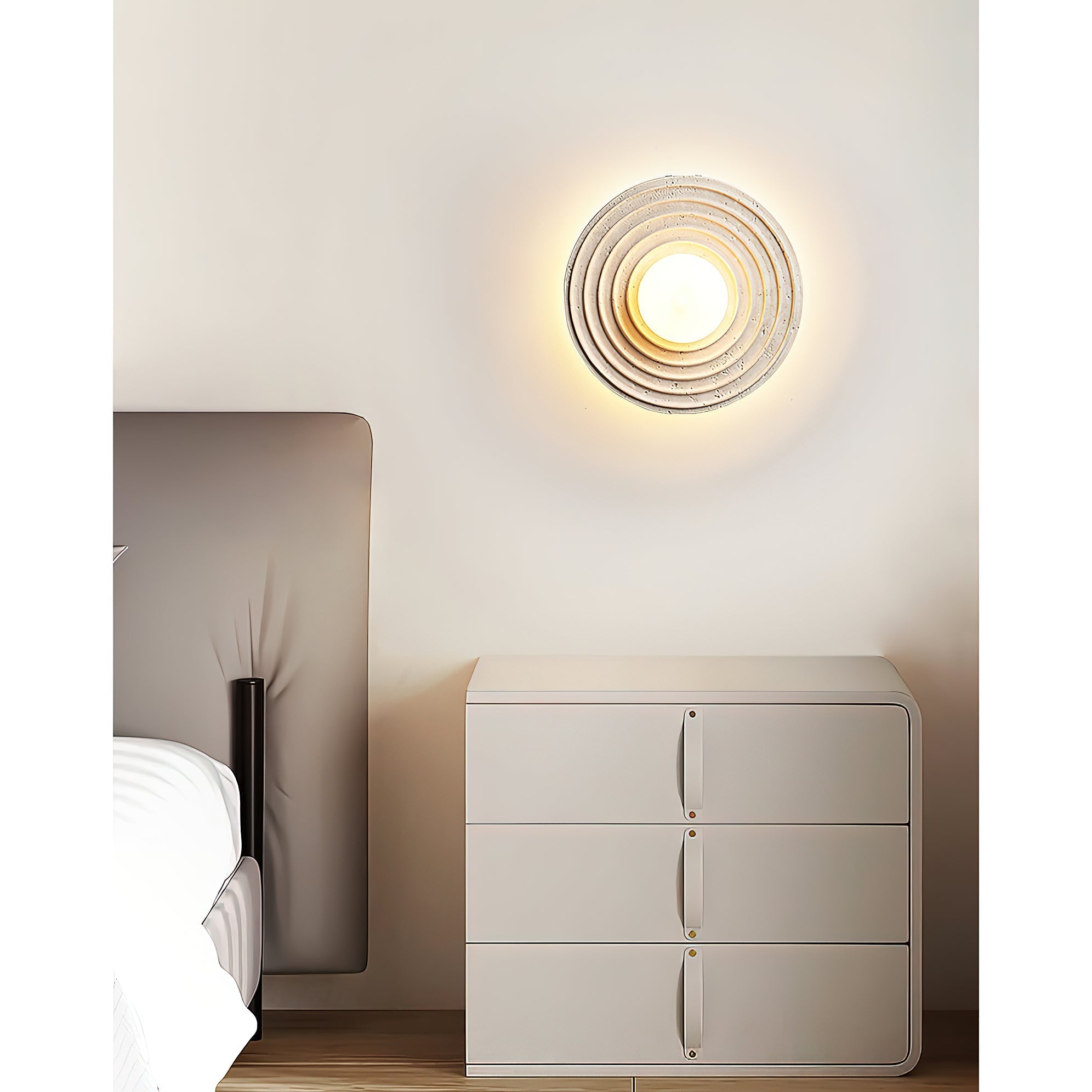 Applique murale en travertin Freyza | Ilorarae – chambre, couloir