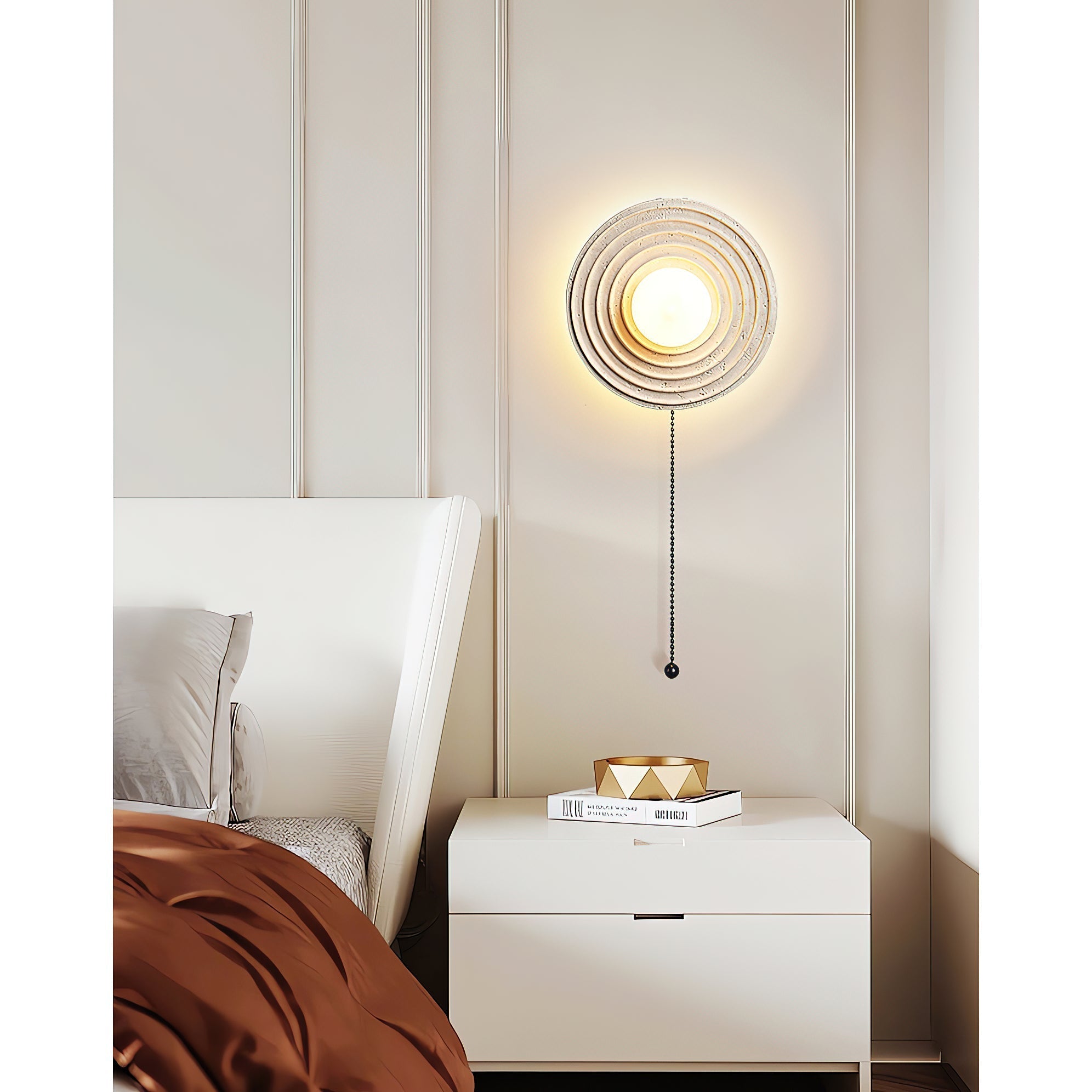 Applique murale en travertin Freyza | Ilorarae – chambre, couloir