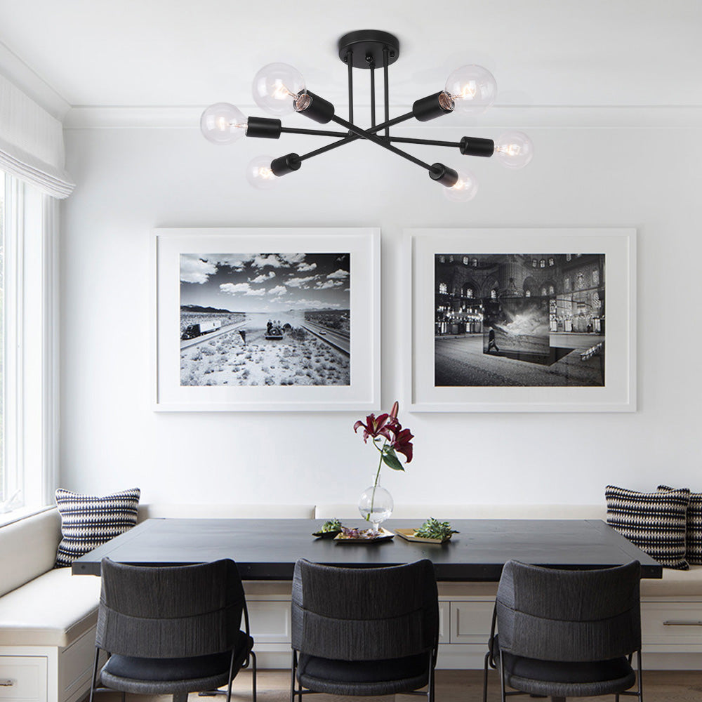 Freyza | Mjolkuli Minimalist Sputnik Ceiling Light – Minimalist Bedroom Living Room