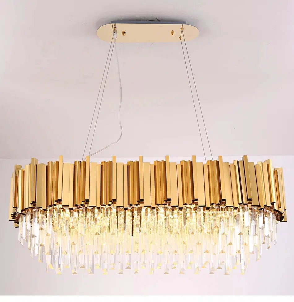 Freyza - Seraphina | Elegant Gold Crystal Chandelier Light for Luxurious Spaces