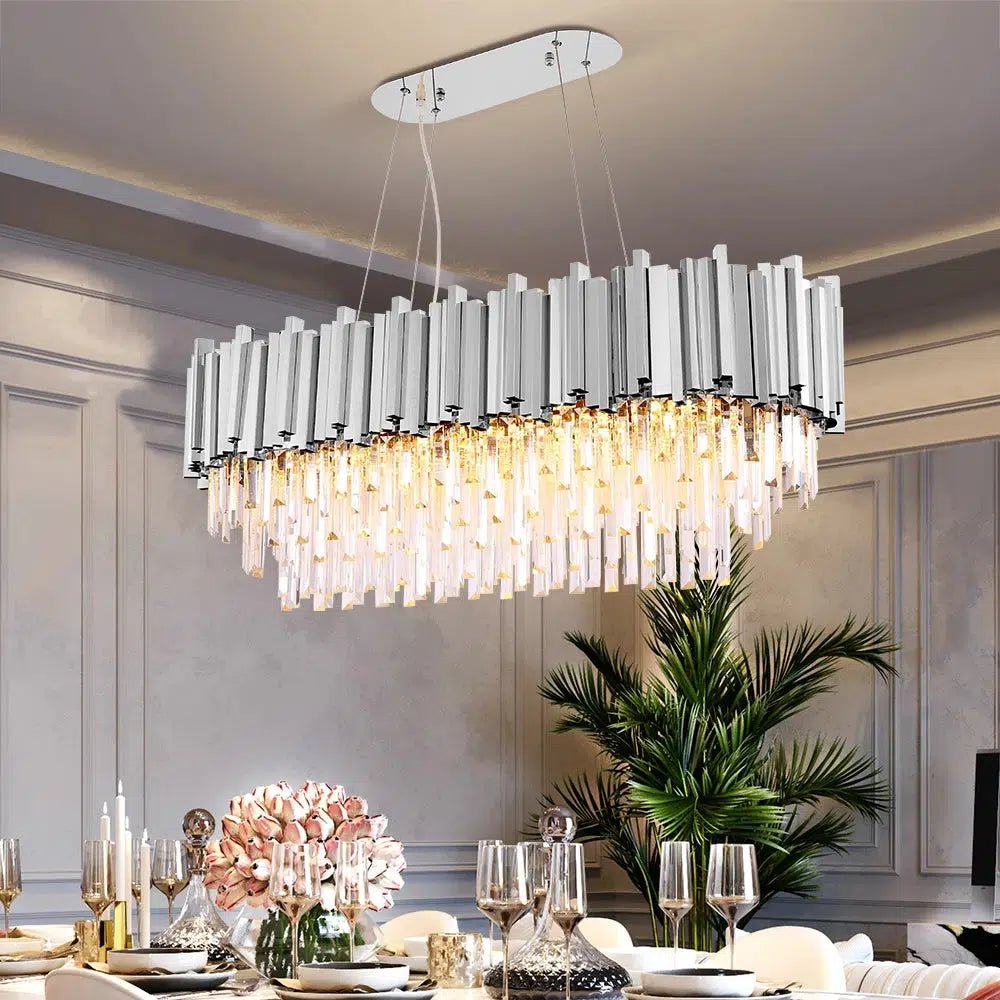 Freyza - Seraphina | Elegant Gold Crystal Chandelier Light for Luxurious Spaces