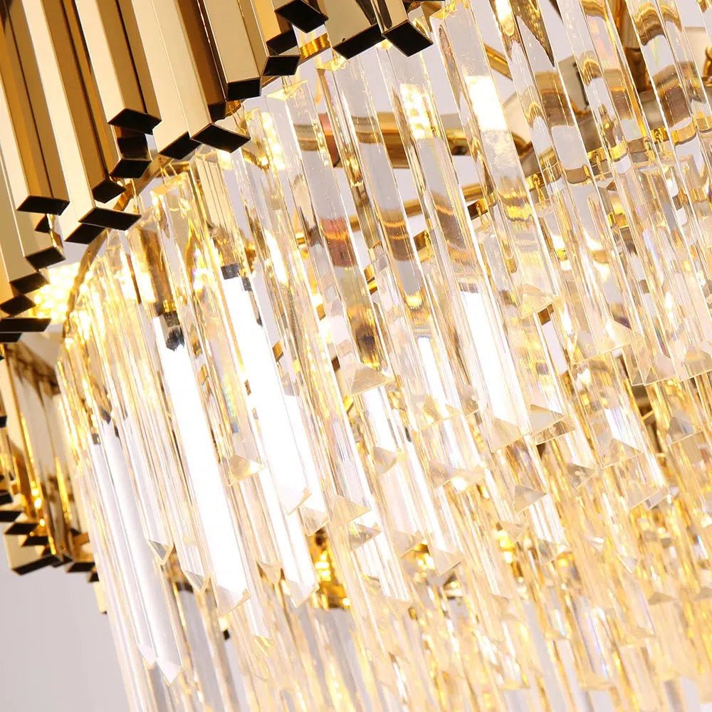 Freyza - Seraphina | Elegant Gold Crystal Chandelier Light for Luxurious Spaces