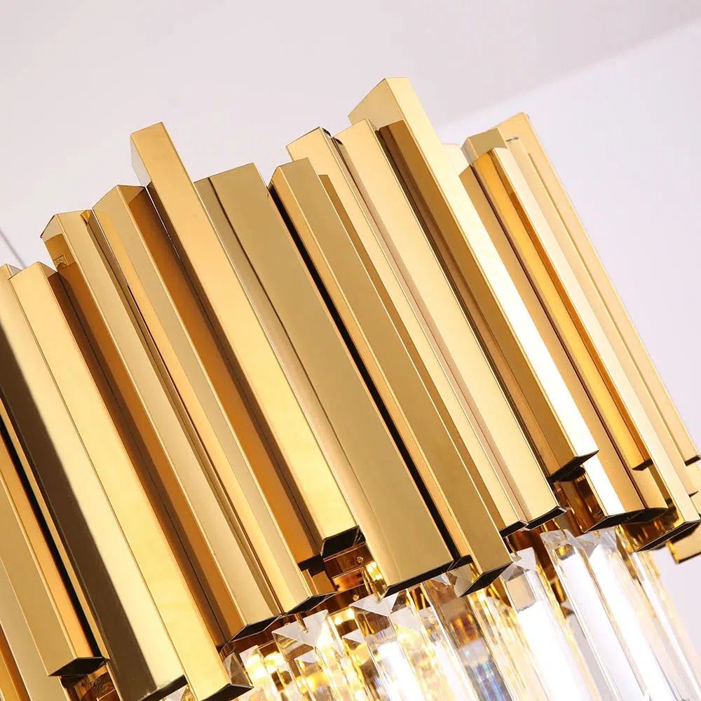 Freyza - Seraphina | Elegant Gold Crystal Chandelier Light for Luxurious Spaces