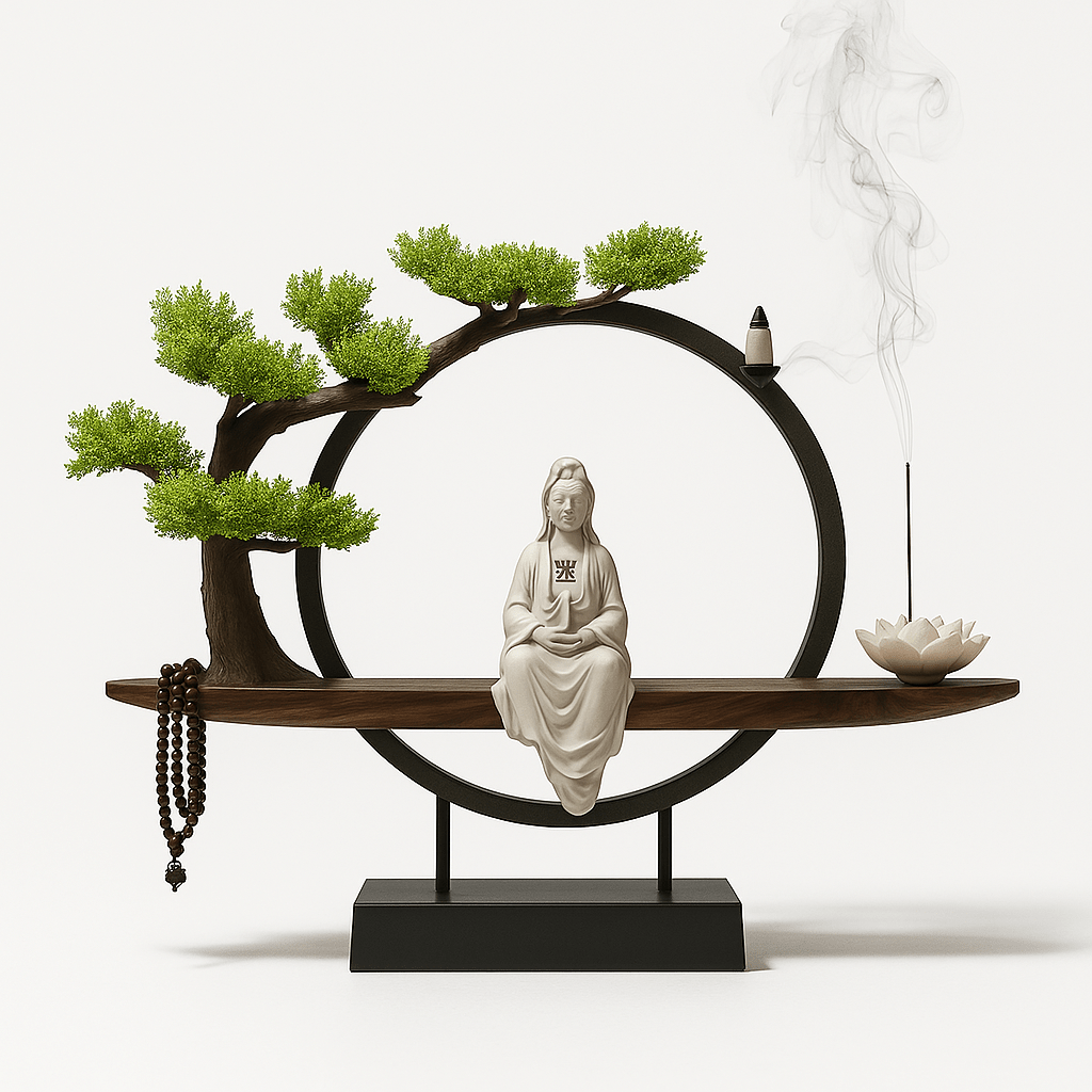 SerenityGlow | Elegant Dual-Function Table Lamp and Incense Burner 0