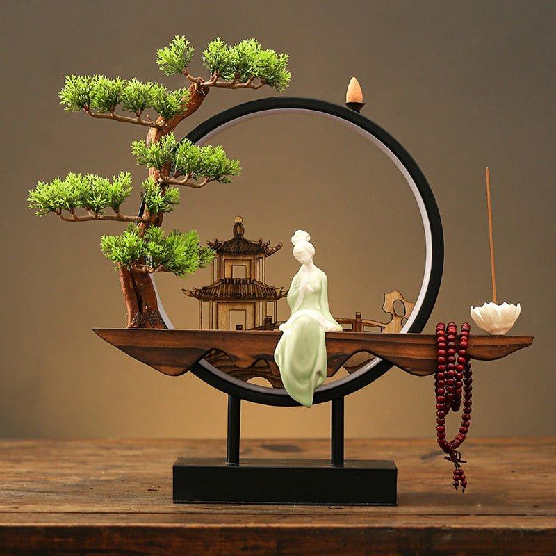 SerenityGlow | Elegant Dual-Function Table Lamp and Incense Burner 11