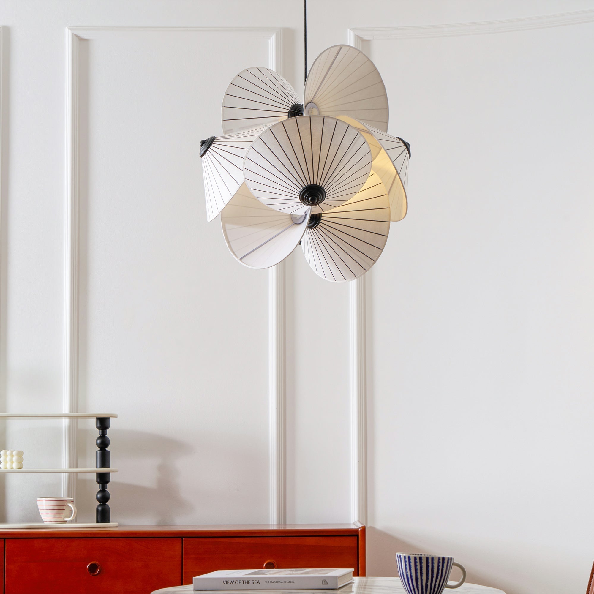 Freyza | Zerinarae Floral Fabric Fabric Pendant Light – Kitchen Dining Room