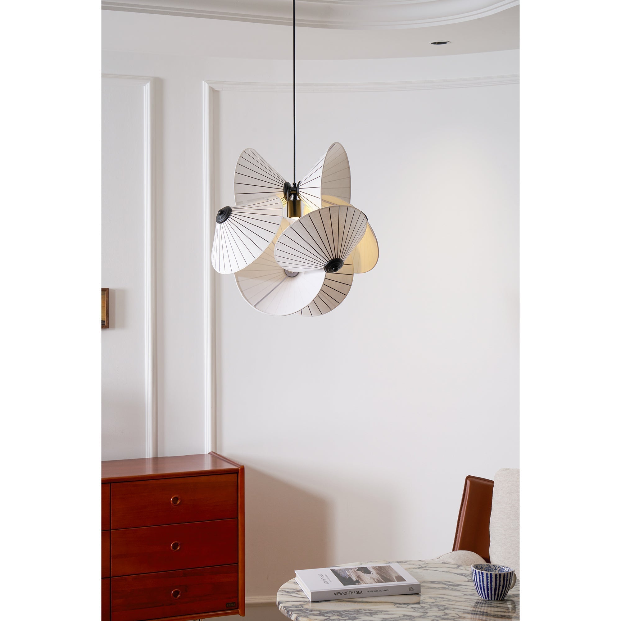 Freyza | Zerinarae Floral Fabric Fabric Pendant Light – Kitchen Dining Room