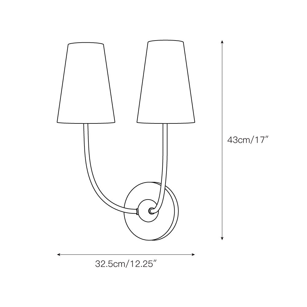 Freyza | Aldoren Vintage Brass Brass Fabric Wall Light – Vintage Bedroom Hallway