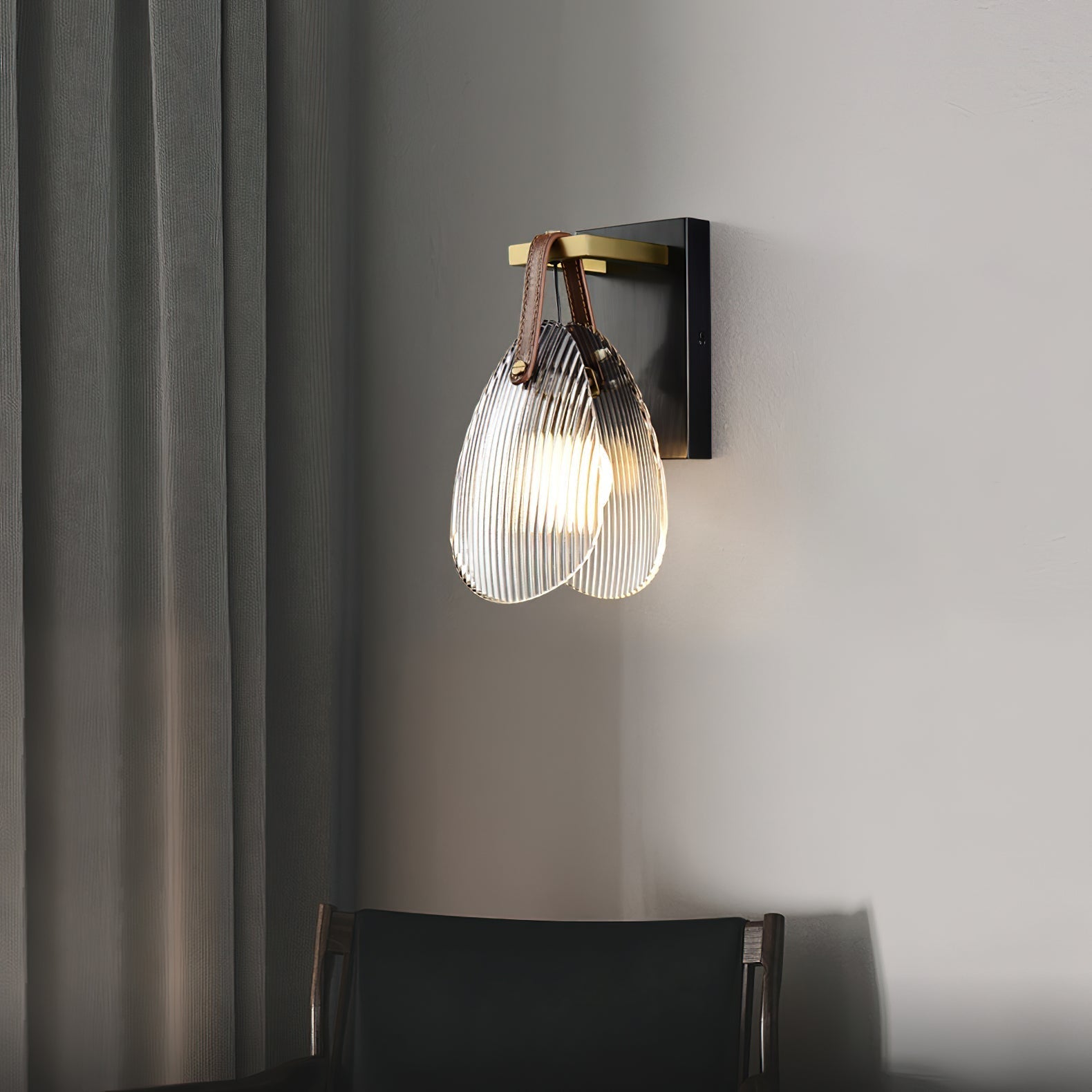 Freyza | Zaphais Glaswand-Wandleuchte – Schlafzimmer, Flur