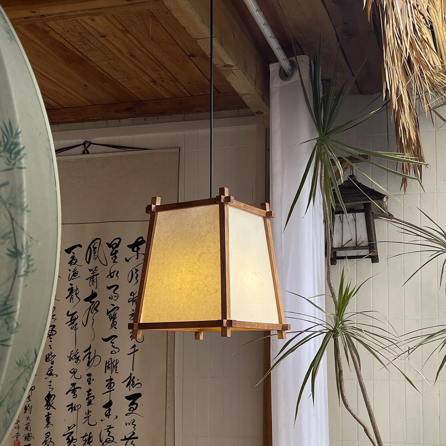 Freyza | Suspension en tissu Calira – Luminaire suspendu pour cuisine et salle à manger