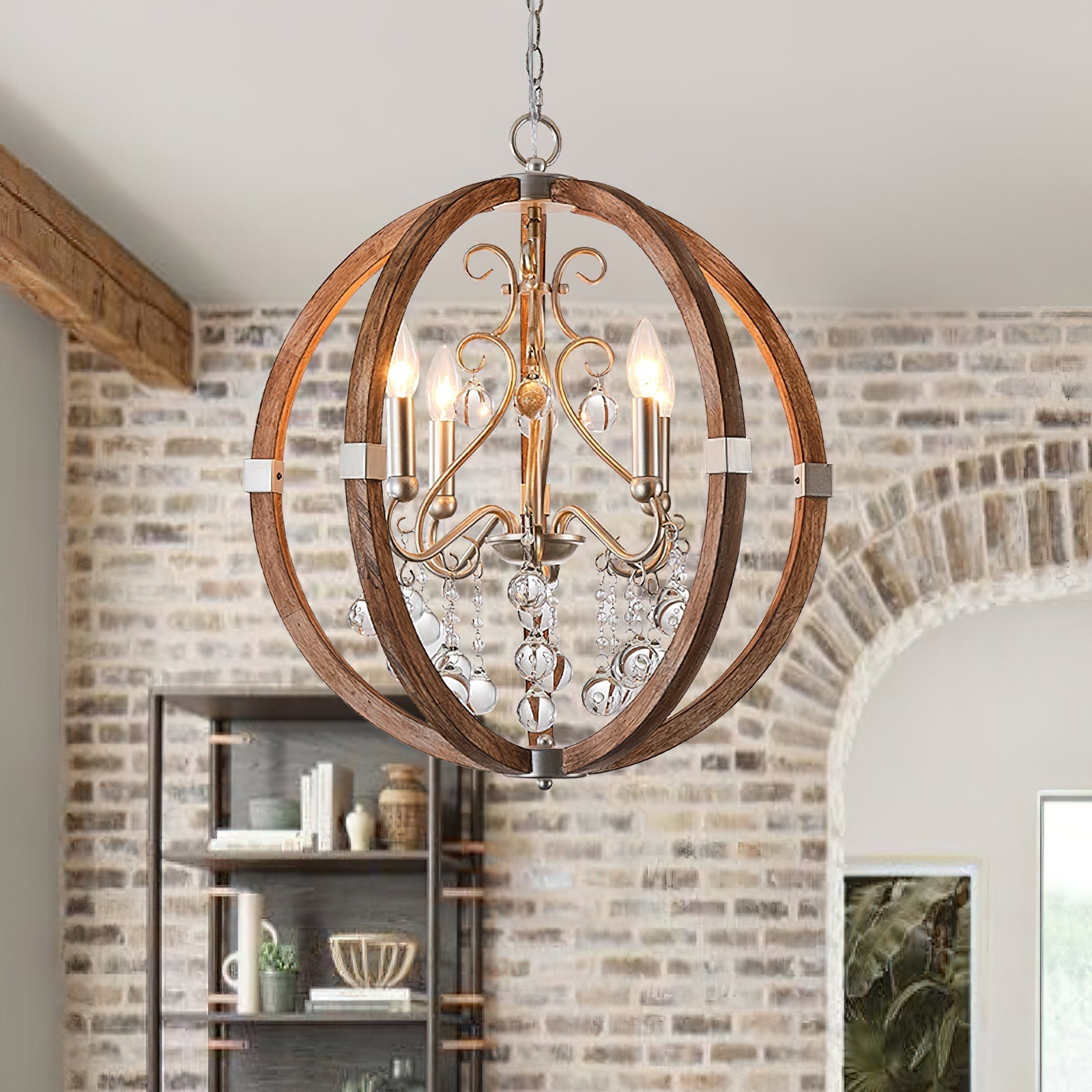 Freyza | Oltheyra Elegance Wooden Wood Pendant Light – Kitchen Dining Room