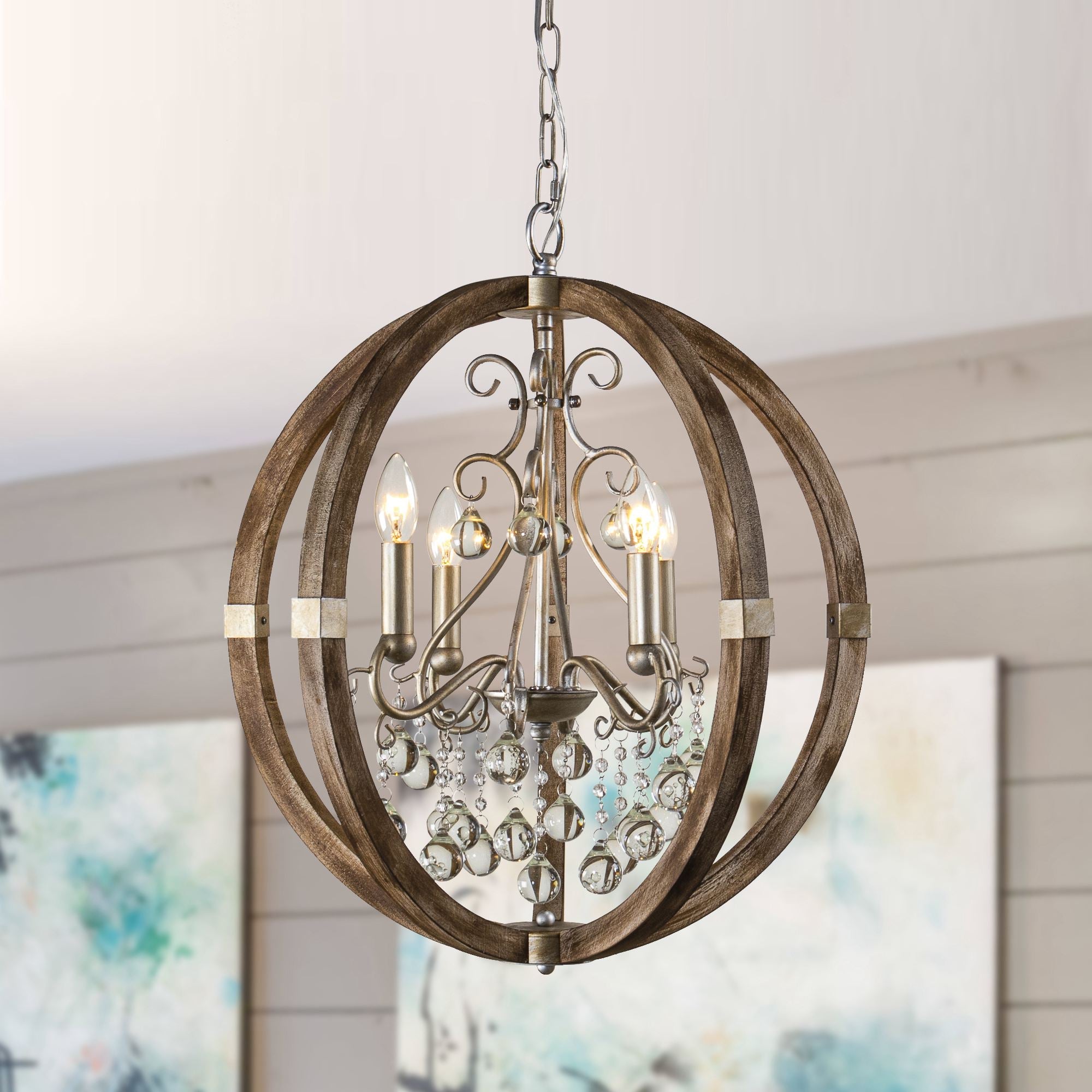 Freyza | Oltheyra Elegance Wooden Wood Pendant Light – Kitchen Dining Room