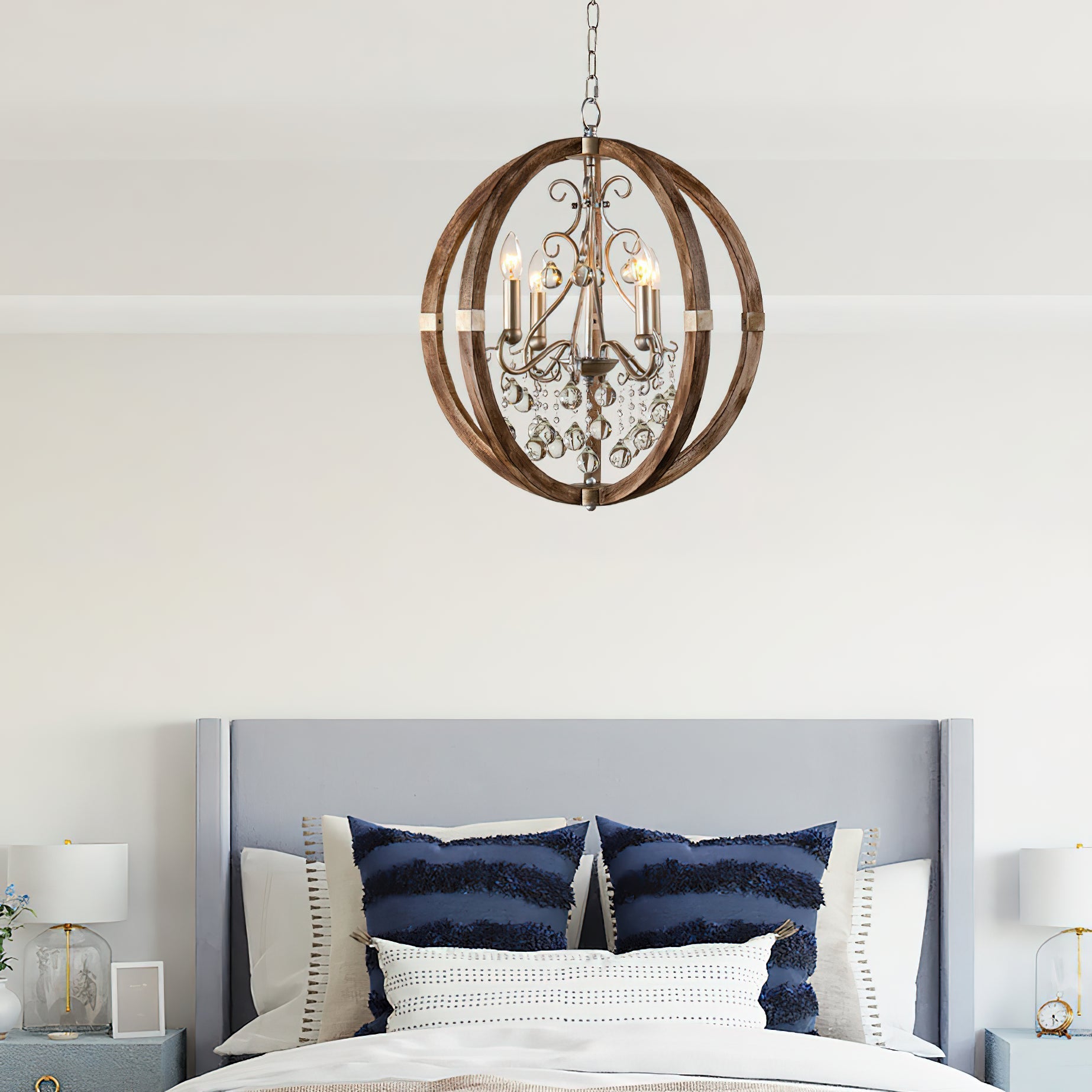 Freyza | Oltheyra Elegance Wooden Wood Pendant Light – Kitchen Dining Room