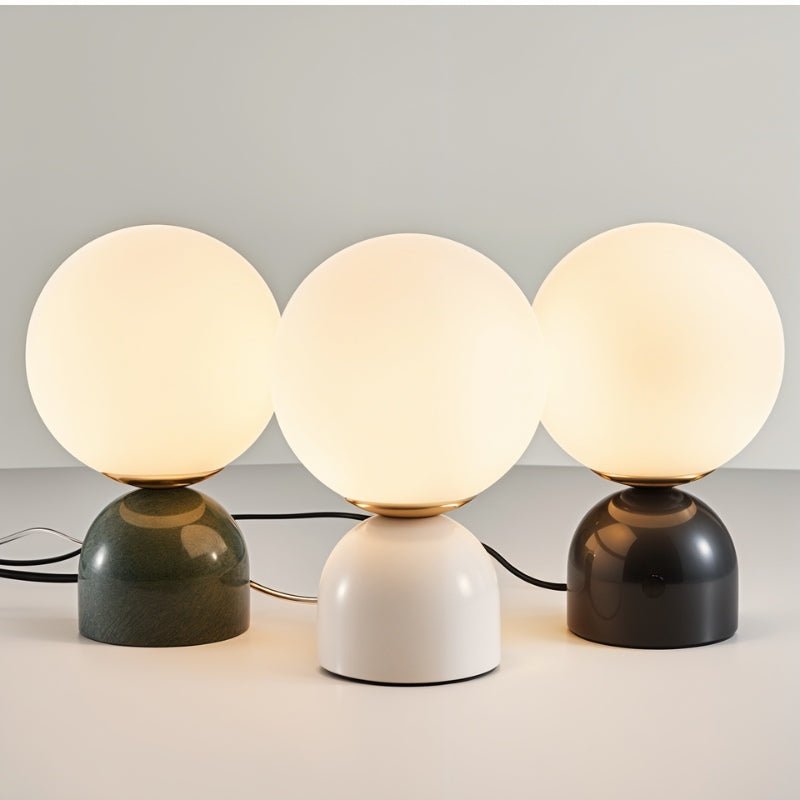 Sibwa | Elegant Minimalist Marble Glass Table Lamp for Bedside or Desk 8
