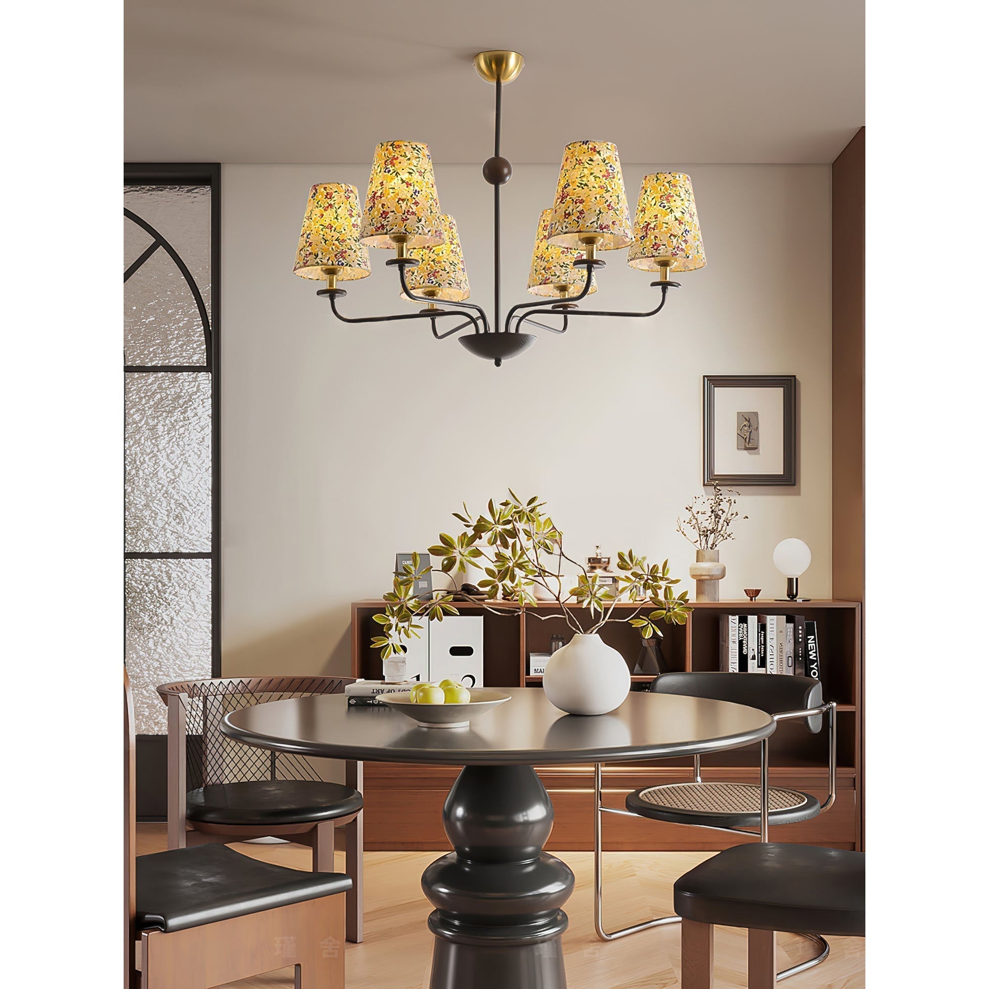 Freyza | Aurmaren Vintage Industrial Fabric Chandelier – Industrial Dining Room Living Room