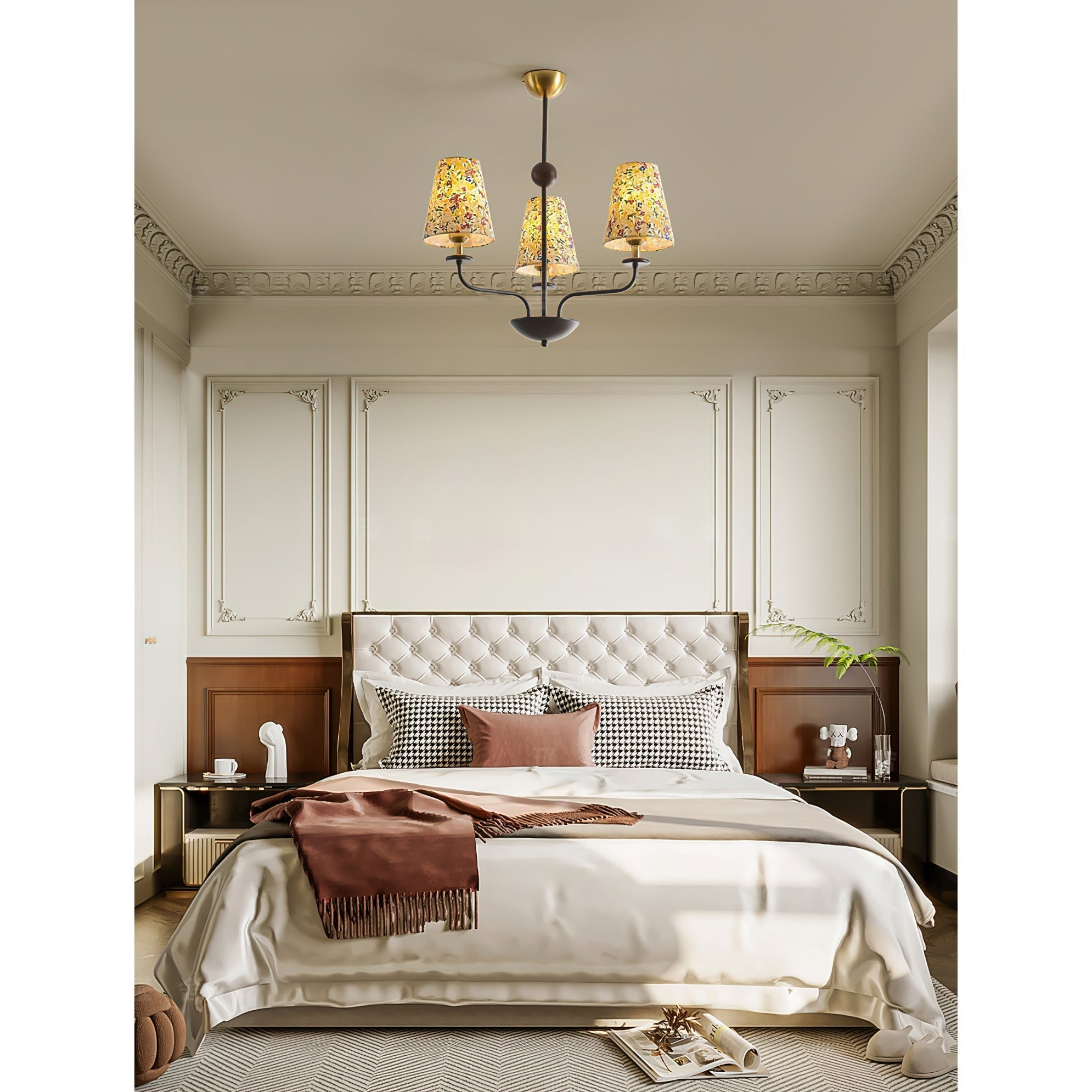 Freyza | Aurmaren Vintage Industrial Fabric Chandelier – Industrial Dining Room Living Room