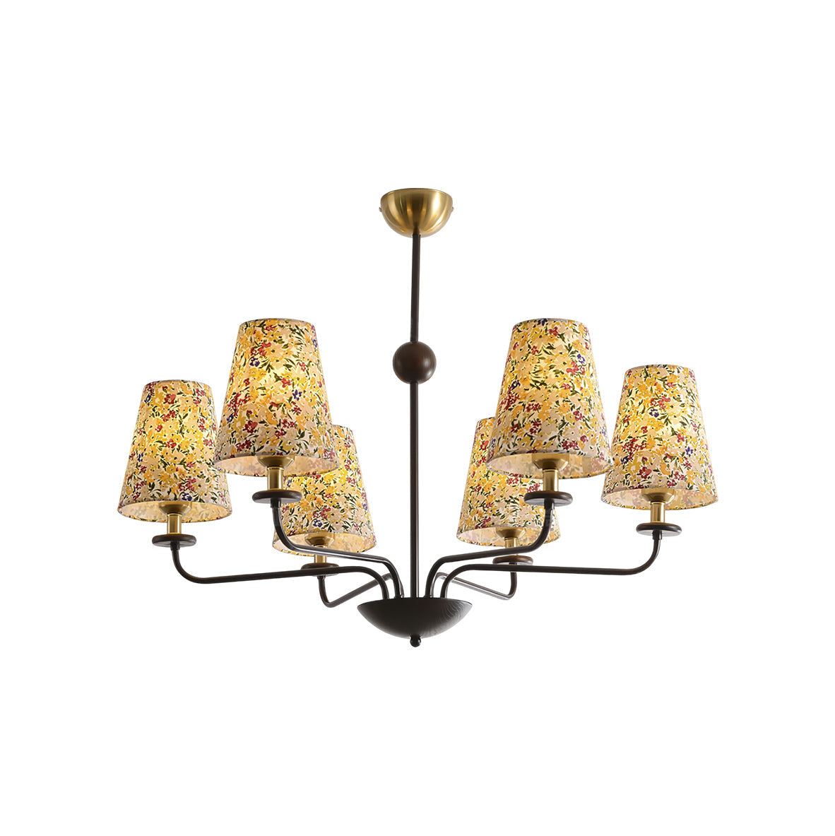 Freyza | Aurmaren Vintage Industrial Fabric Chandelier – Industrial Dining Room Living Room
