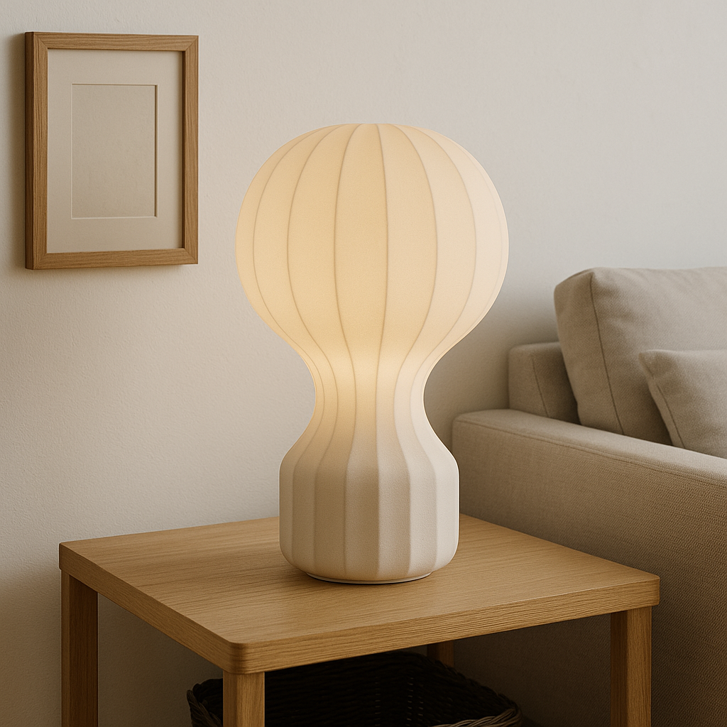 SilkenAura | Elegant Modern Fabric Table Lamp for Living Room Decor 2