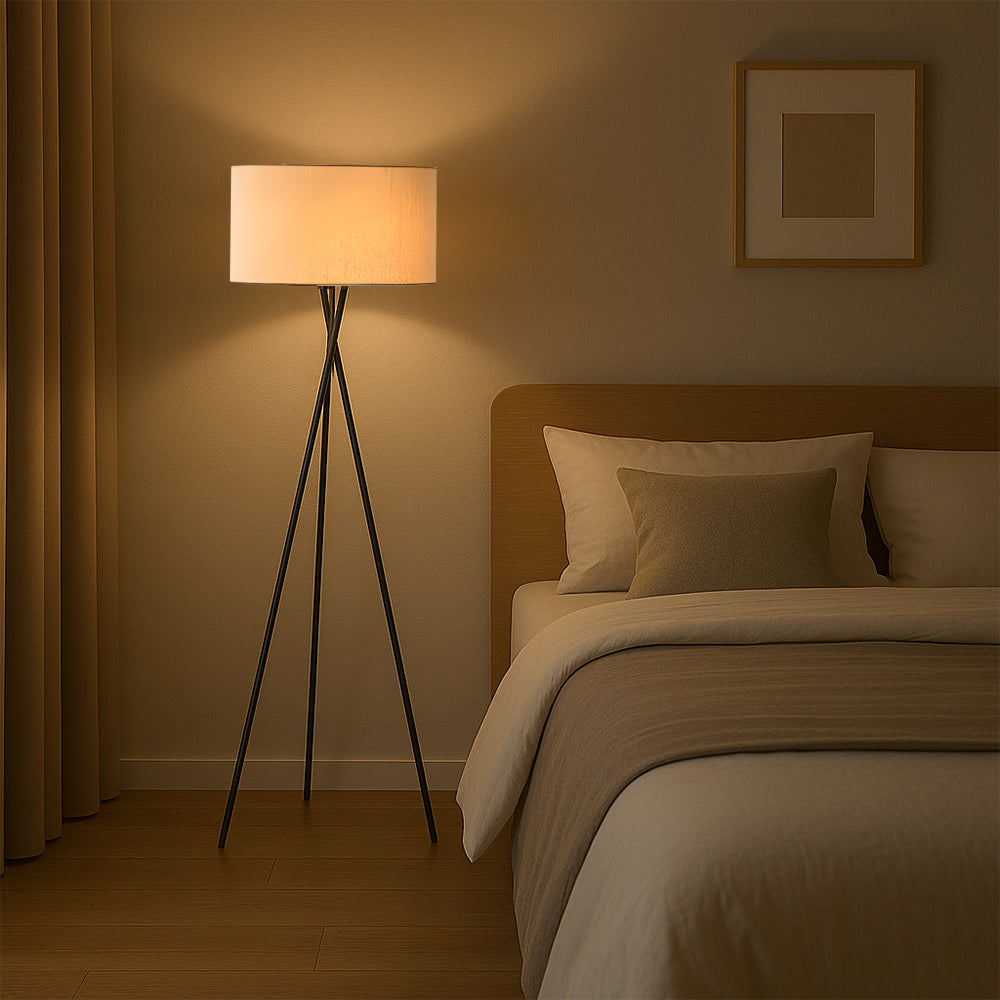 Freyza - SilkenGlow | Elegant Modern Floor Lamp for Living Room Ambiance