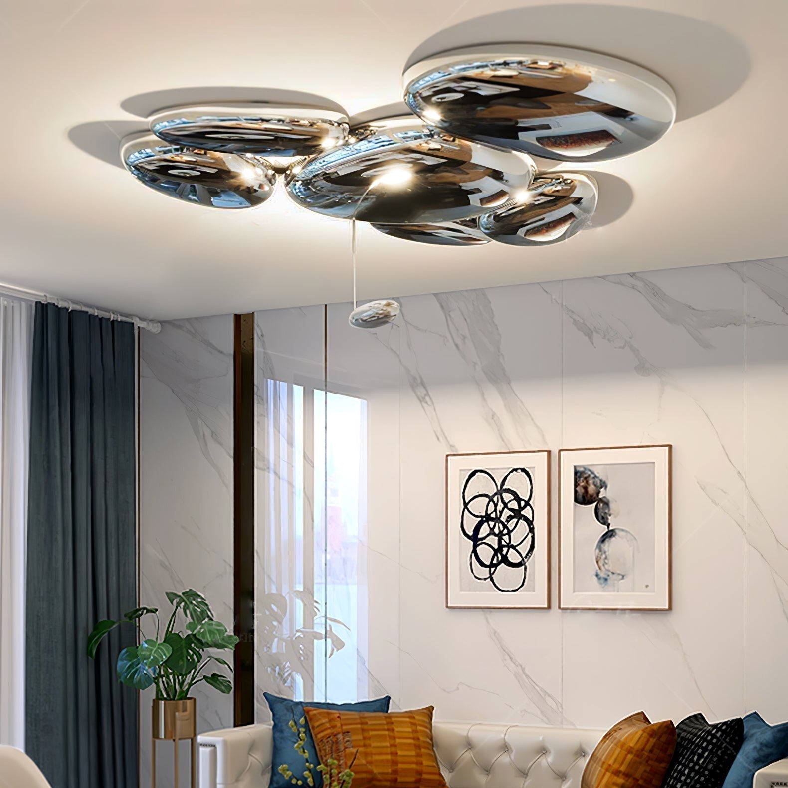 Freyza | Plafonnier affleurant – Contemporain pour chambre, couloir et cuisine