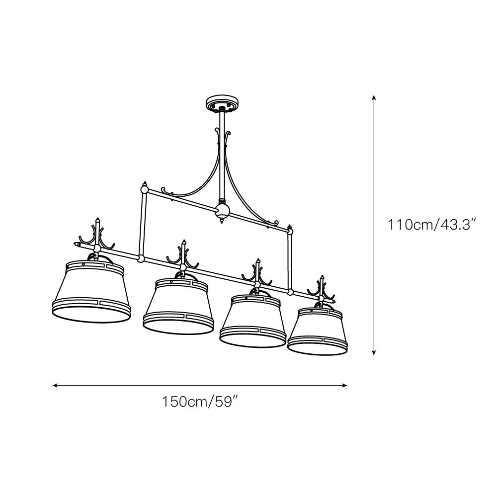 Freyza | Ulphaion Vintage Industrial Brass Chandelier – Industrial Dining Room Living Room