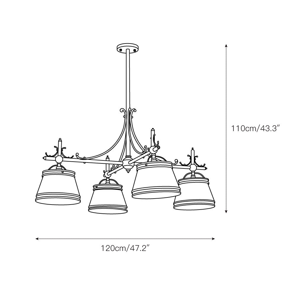 Freyza | Ulphaion Vintage Industrial Brass Chandelier – Industrial Dining Room Living Room