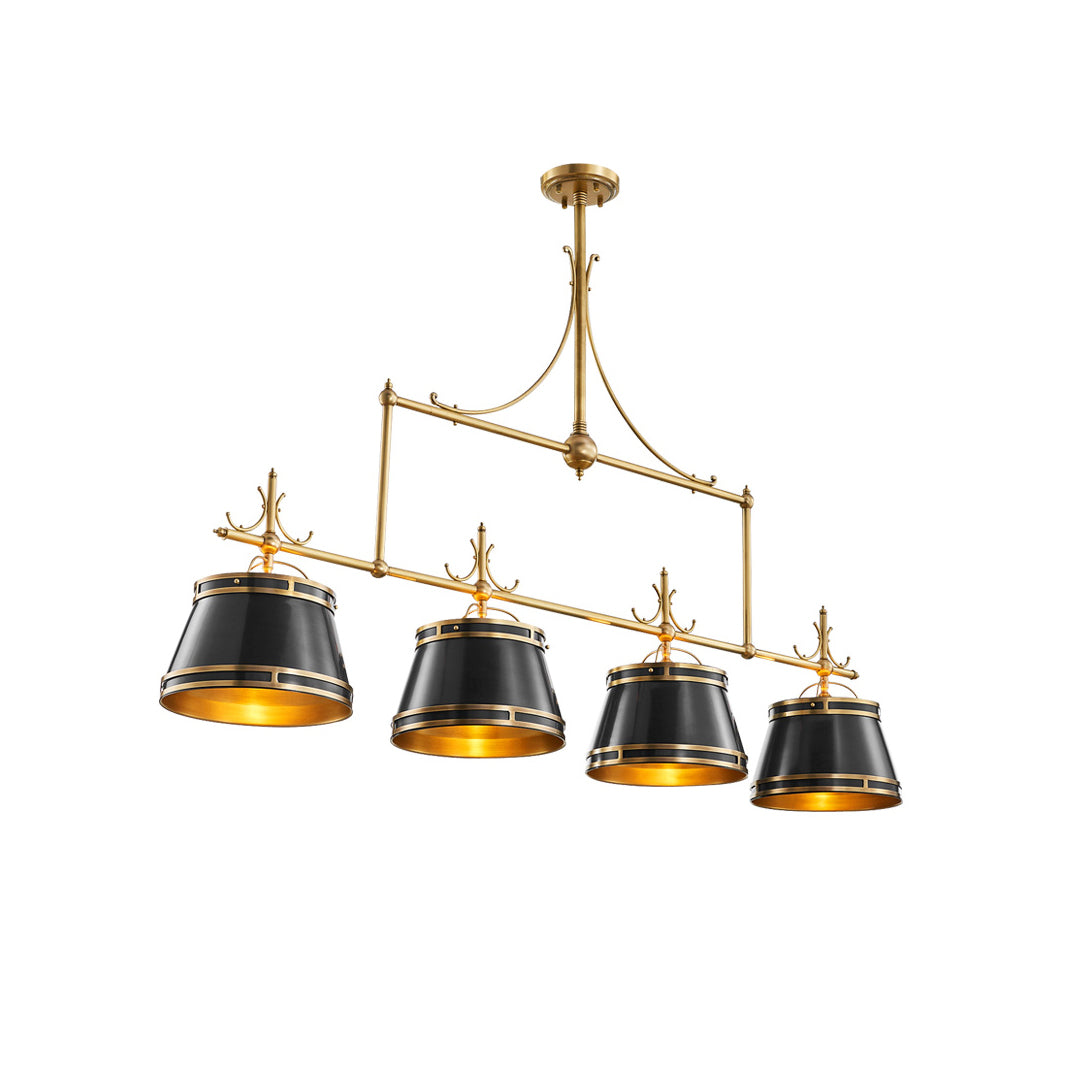 Freyza | Ulphaion Vintage Industrial Brass Chandelier – Industrial Dining Room Living Room