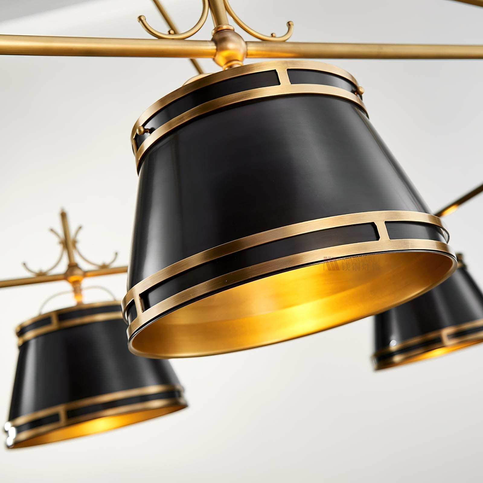 Freyza | Ulphaion Vintage Industrial Brass Chandelier – Industrial Dining Room Living Room