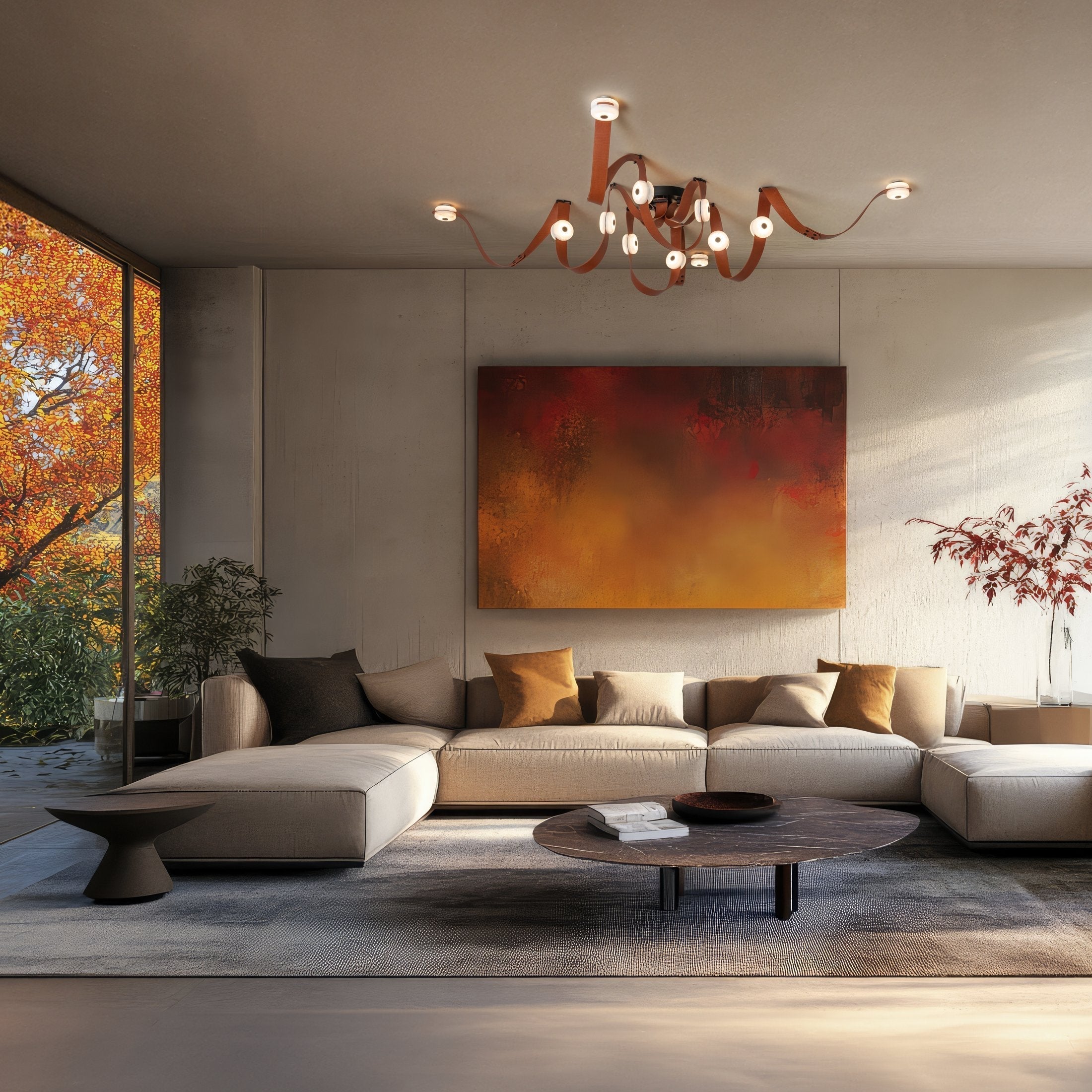 Freyza | Elraearis LED-Leder-Kronleuchter – Esszimmer Wohnzimmer