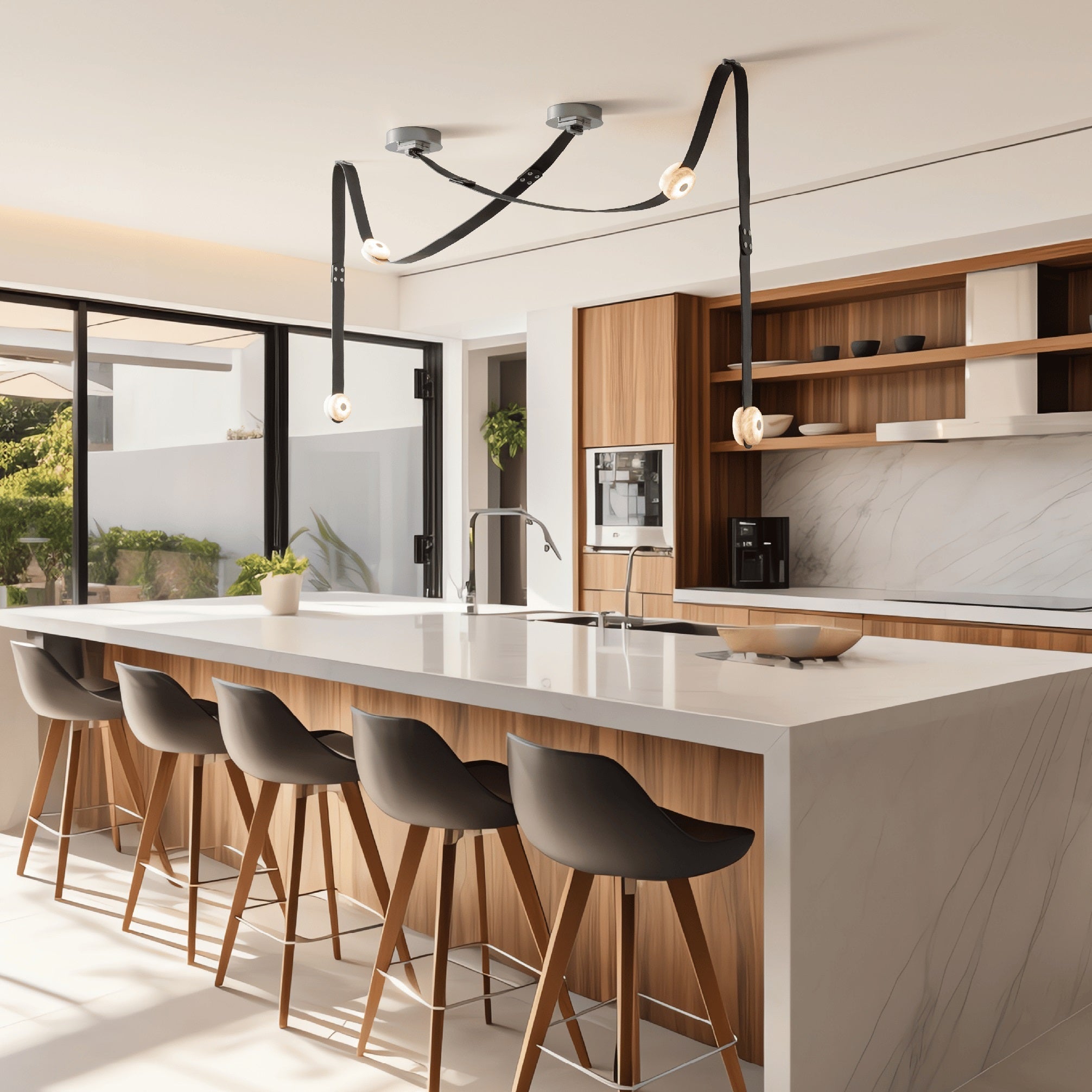 Freyza | Orinos LED-Alabaster-Pendelleuchte – Küche Esszimmer