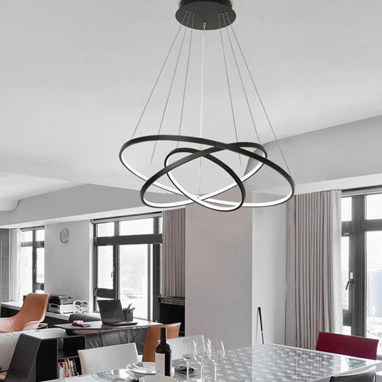 Freyza - SohoGlow | Modern Adjustable Gold Chandelier Light Fixture