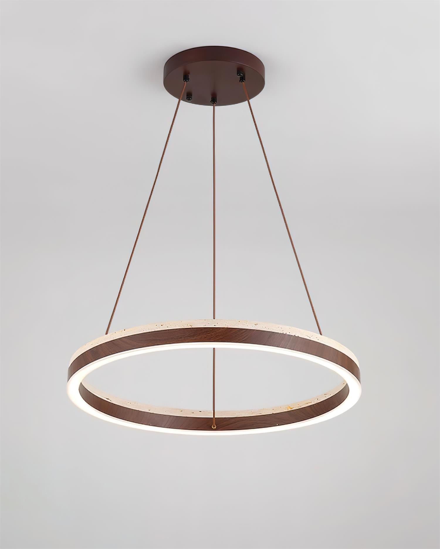 Freyza | Lustre Ritta en travertin – Salle à manger, salon