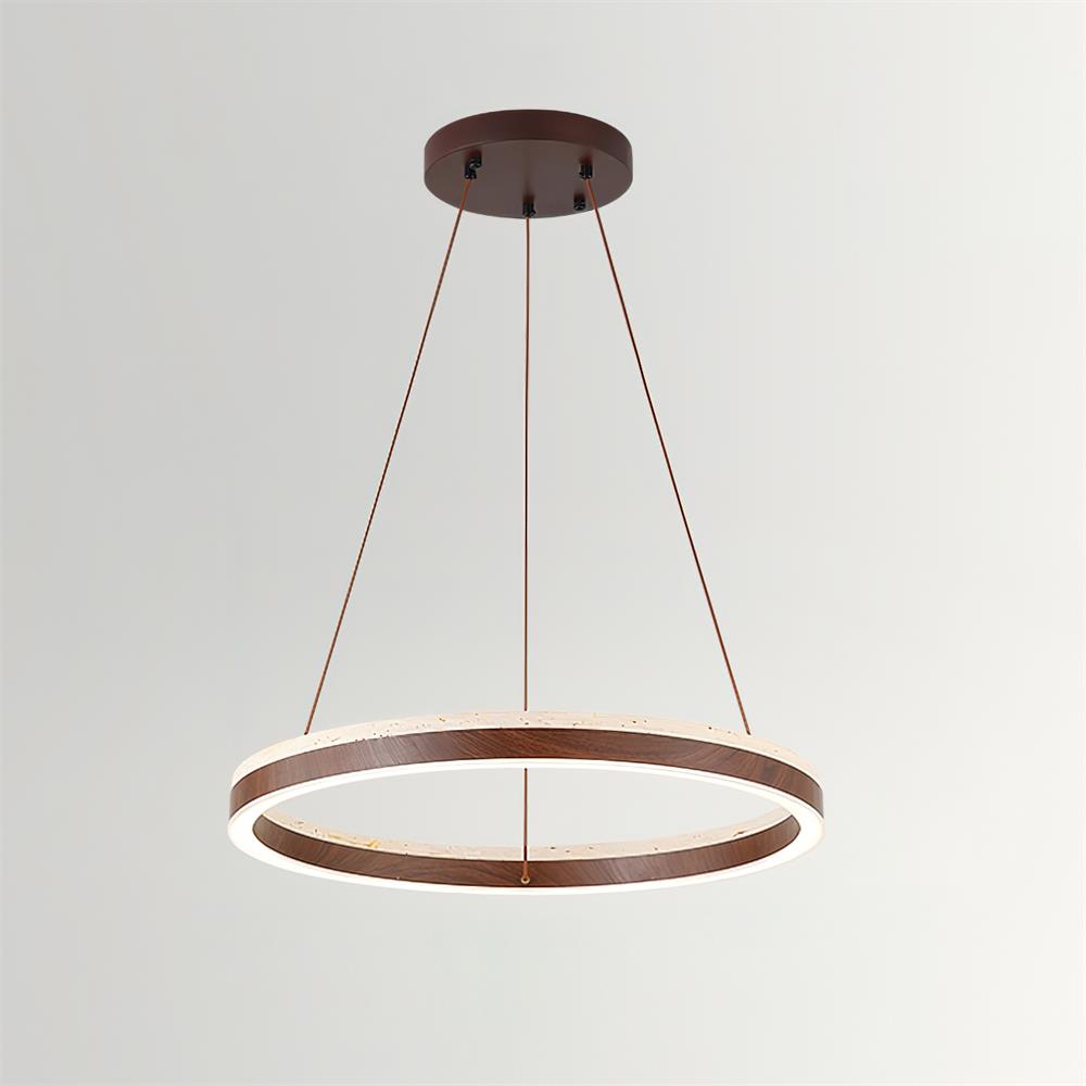 Freyza | Lustre Ritta en travertin – Salle à manger, salon