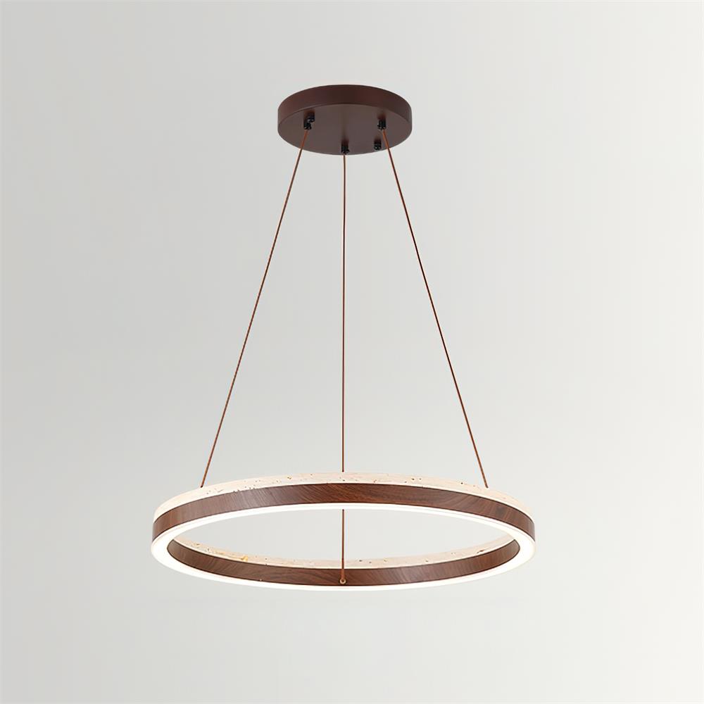 Freyza | Lustre Ritta en travertin – Salle à manger, salon