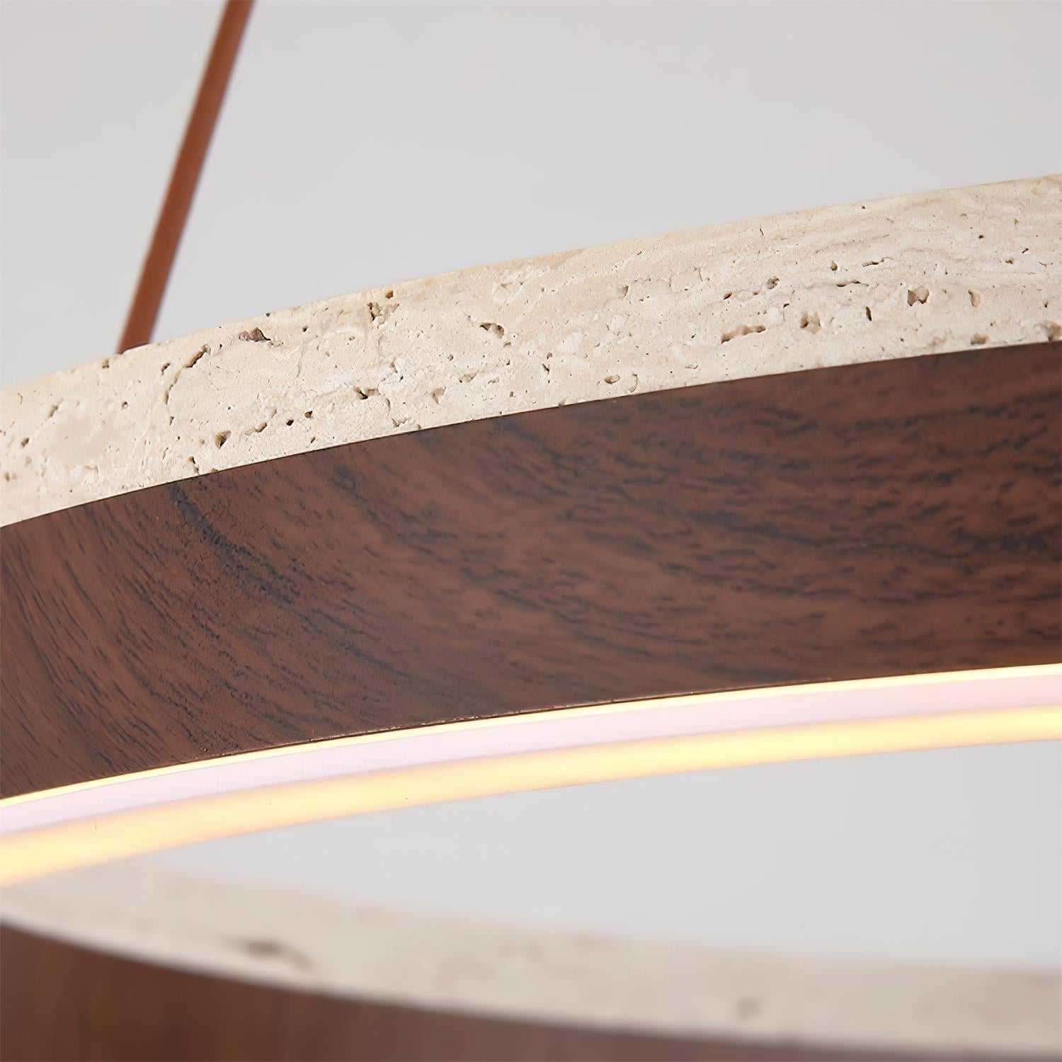 Freyza | Lustre Ritta en travertin – Salle à manger, salon