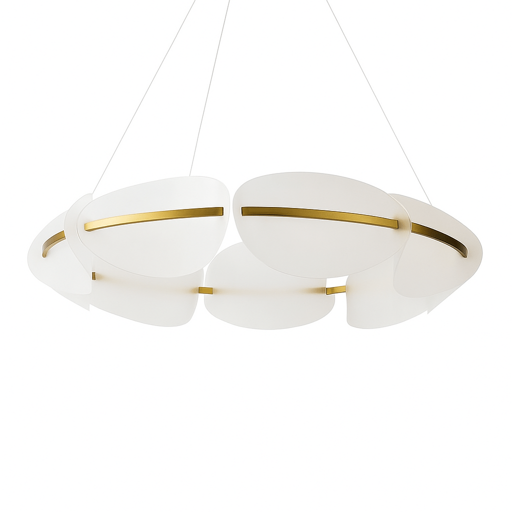 Freyza - Elegant Modern Metal and Acrylic Chandelier Light