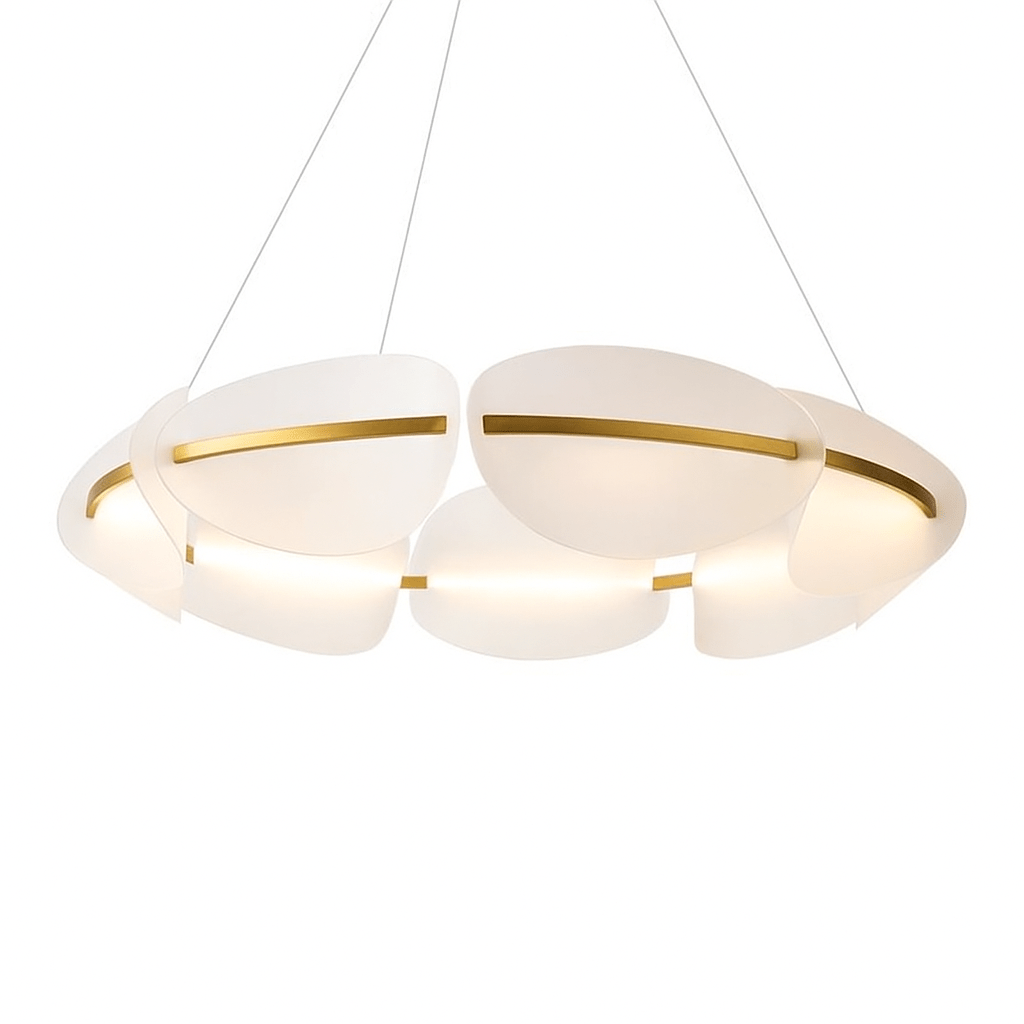 Freyza - Elegant Modern Metal and Acrylic Chandelier Light