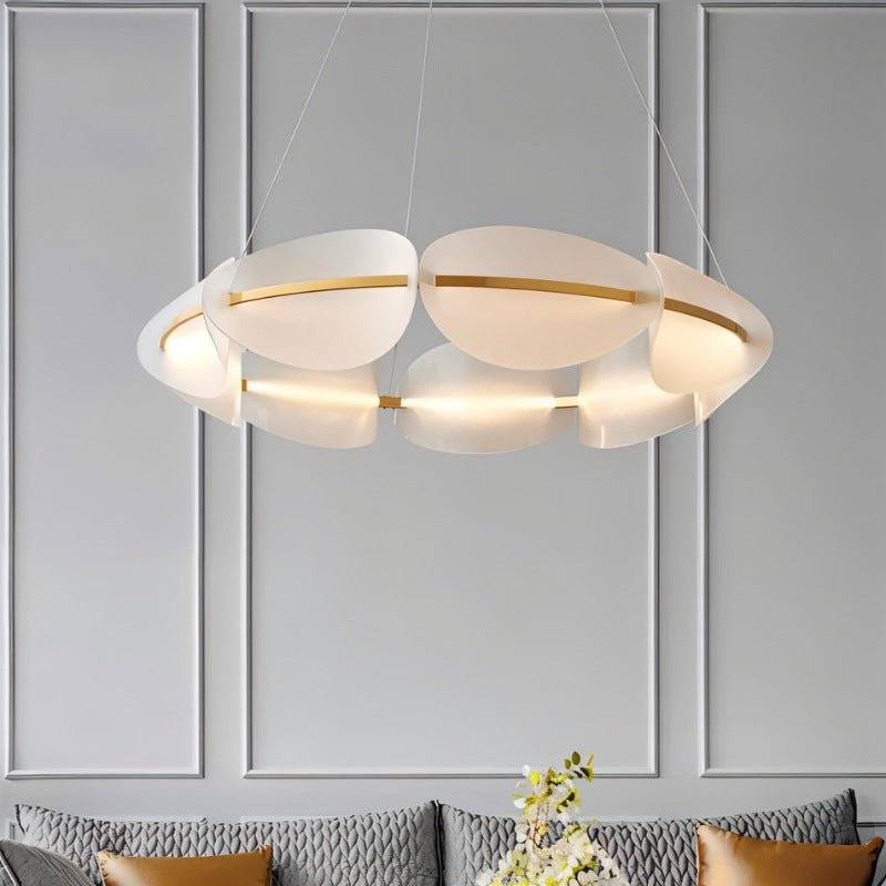 Freyza - Elegant Modern Metal and Acrylic Chandelier Light