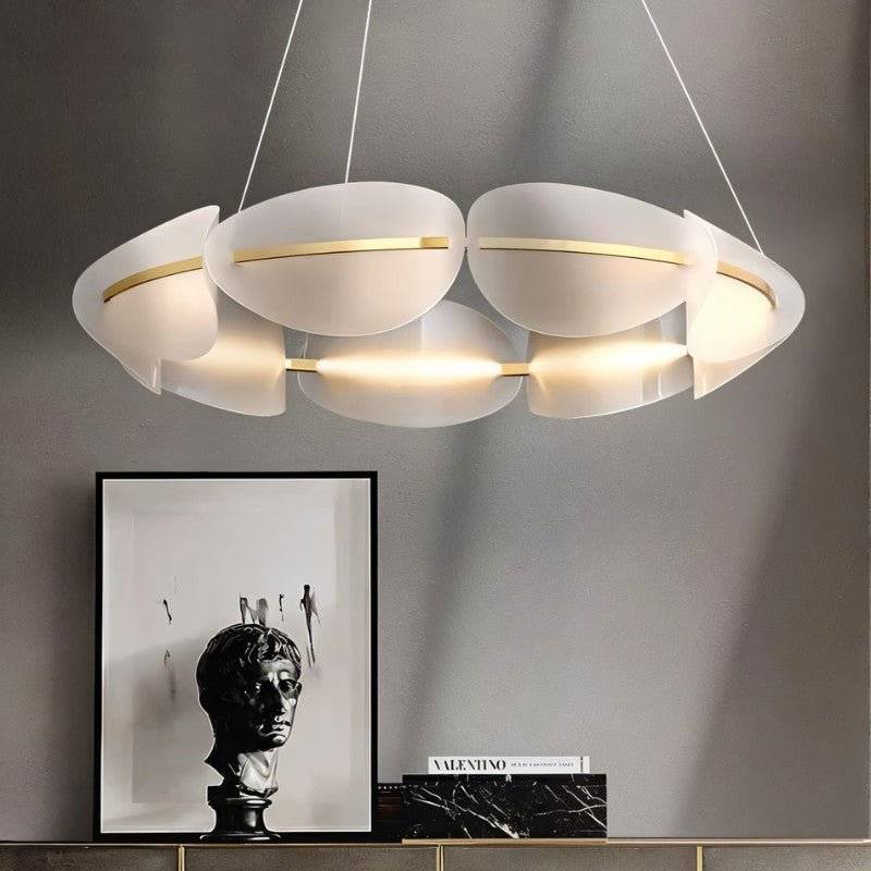 Freyza - Elegant Modern Metal and Acrylic Chandelier Light